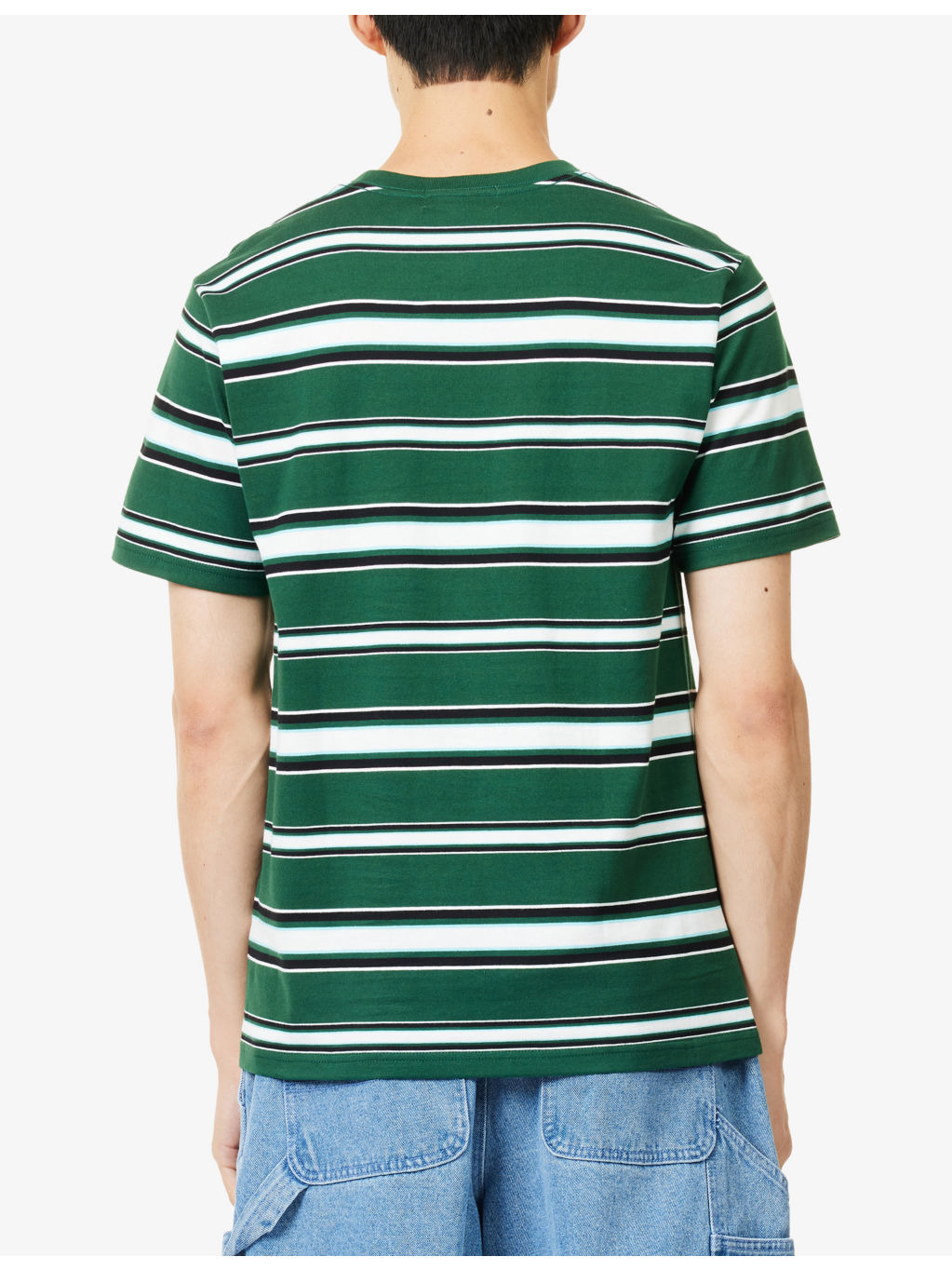 College Striped-Print Cotton-Jersey T-Shirt - 4
