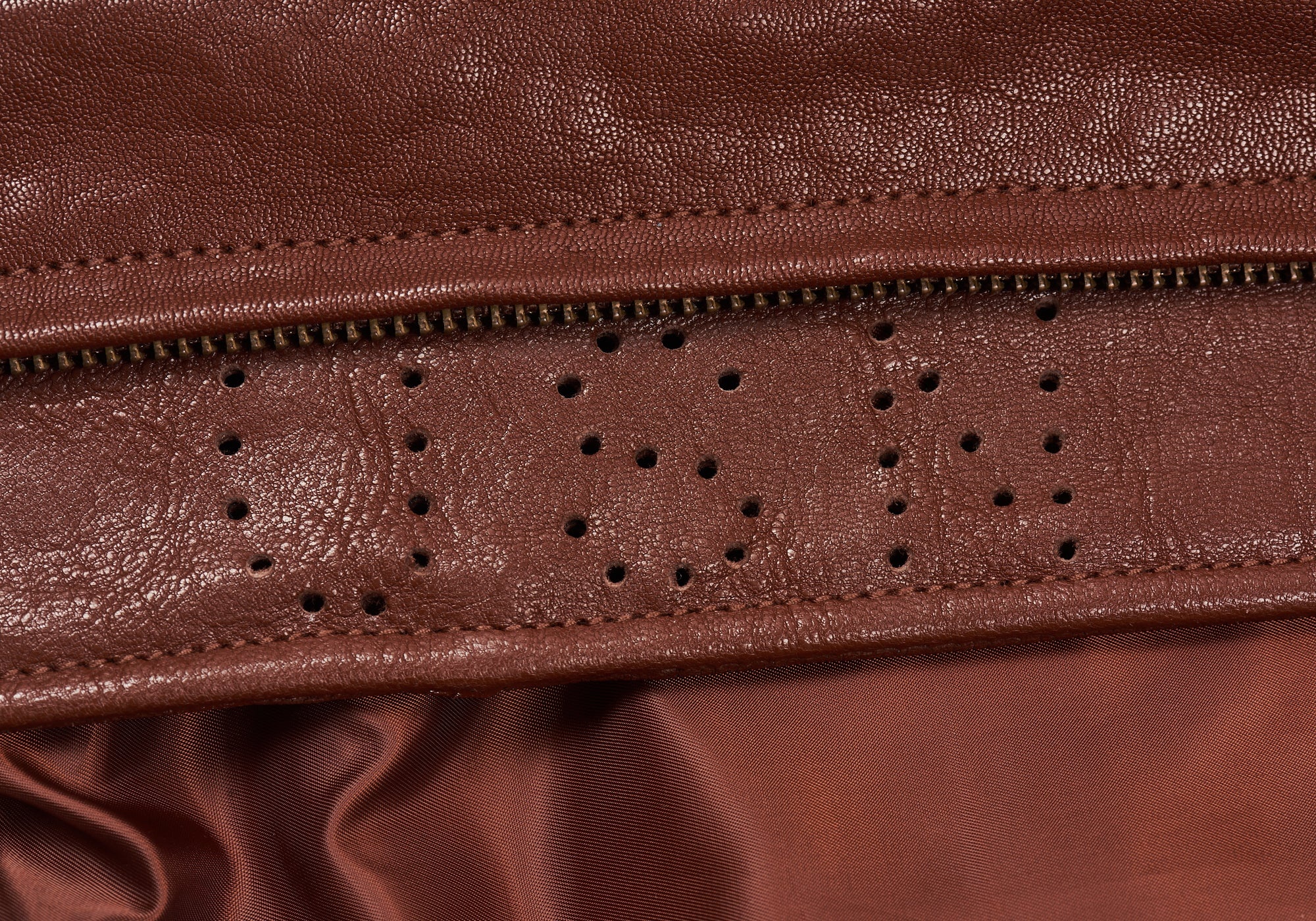 LEATHER FLIGHT JACKET BROWN - 10