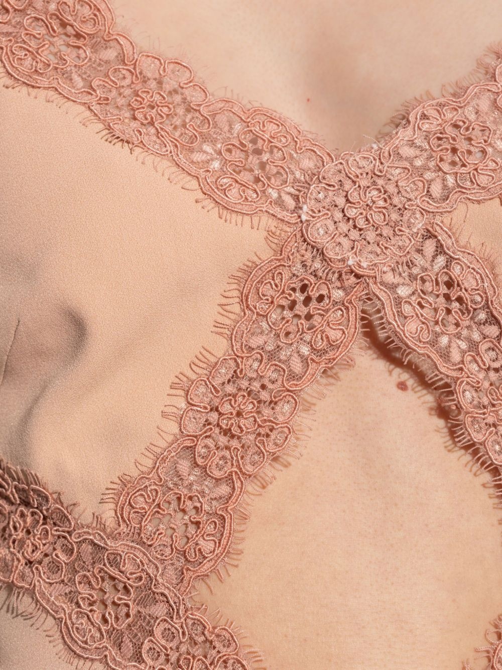 lace-trim dress - 5