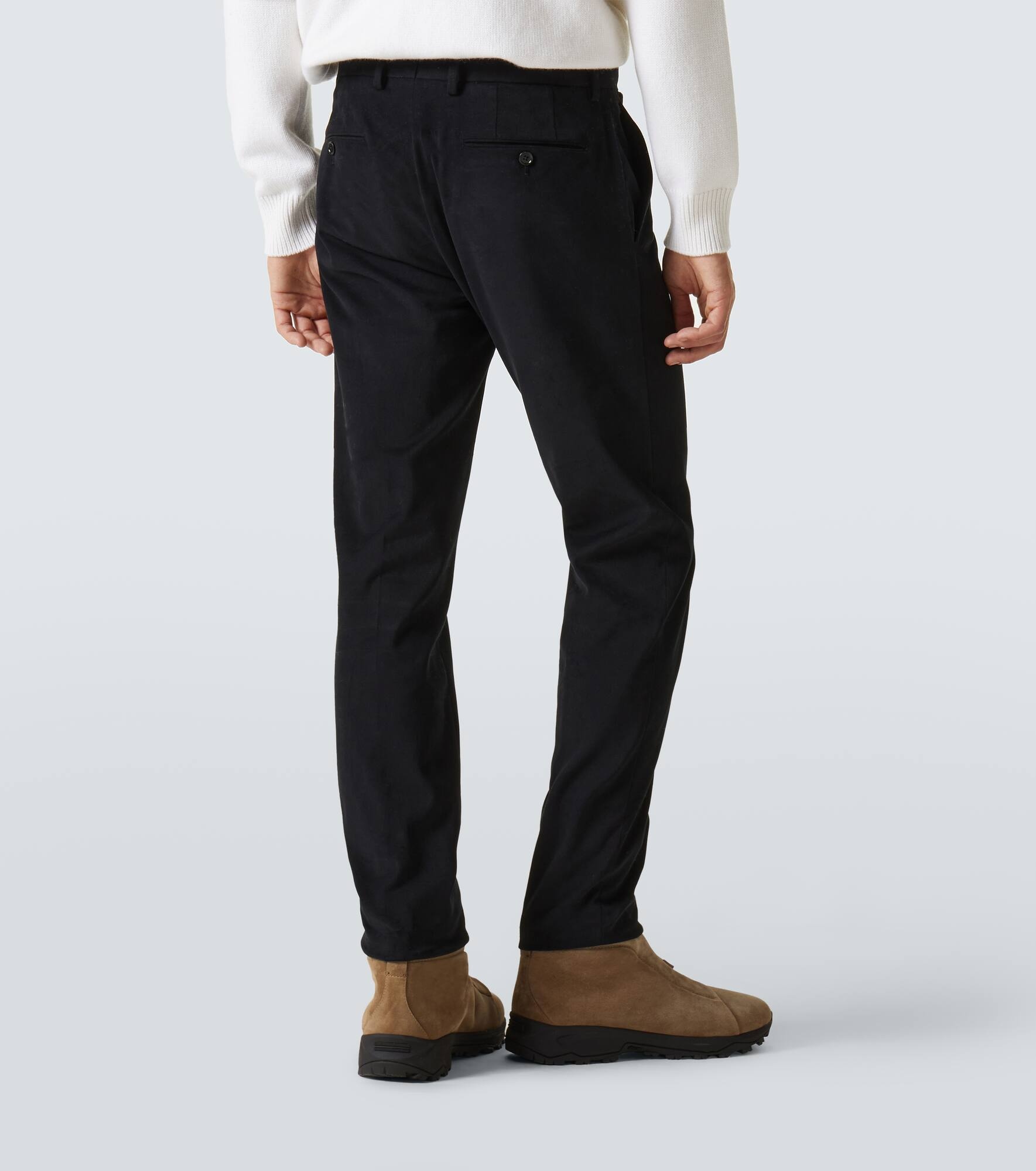 Winter mid-rise cotton chinos - 4