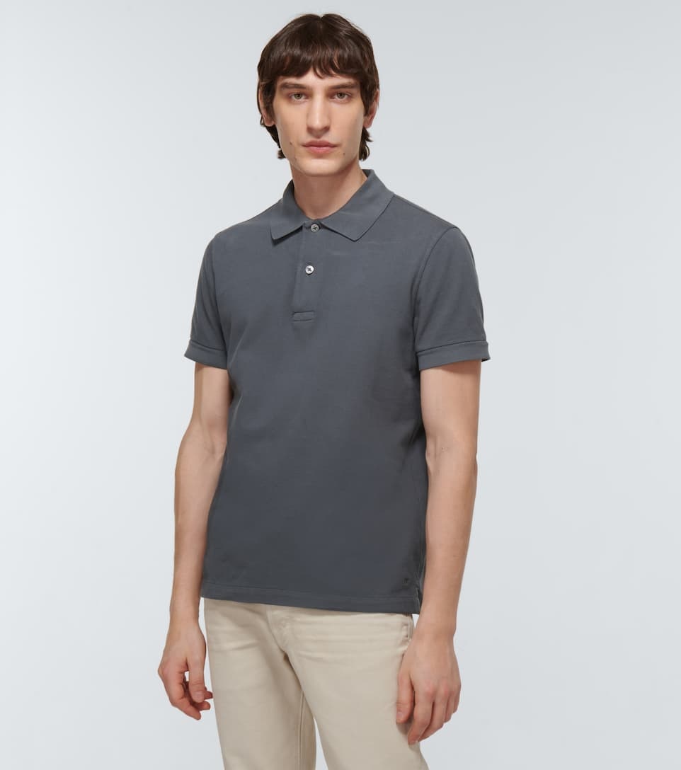 Tennis cotton piqué polo shirt - 3