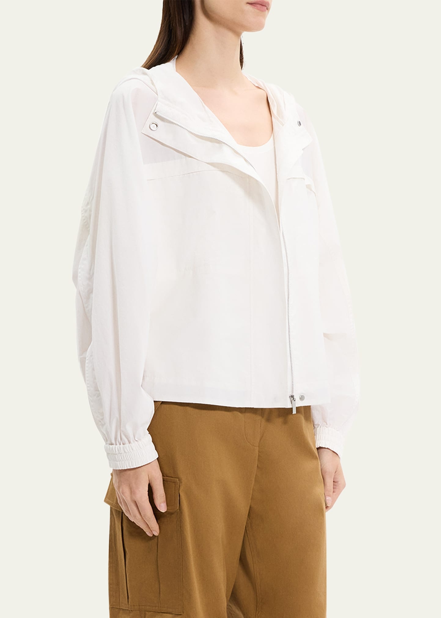 Gathered Hooded Jacket - 4