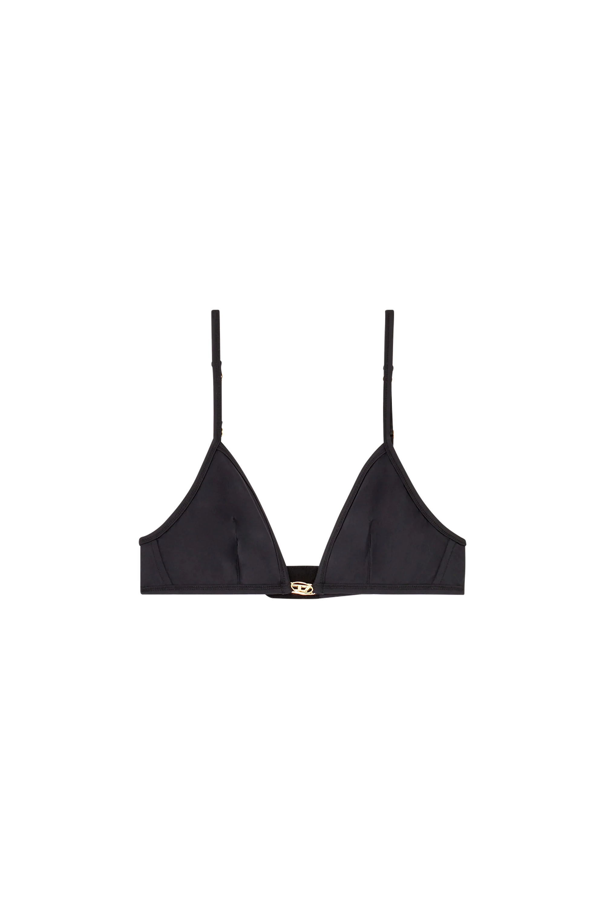 TRIANGLE BRA IN NYLON WITH OVAL D DETAIL - 1