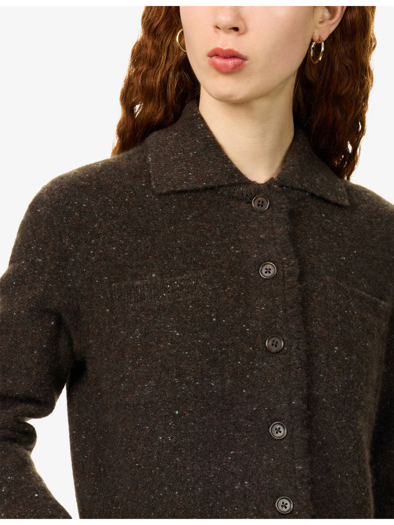 Donegal Plush Shrunken Cashmere Cardigan 5