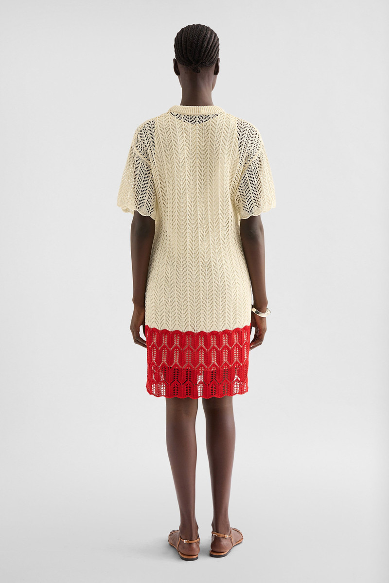 Cotton Pointelle Mini Dress 5