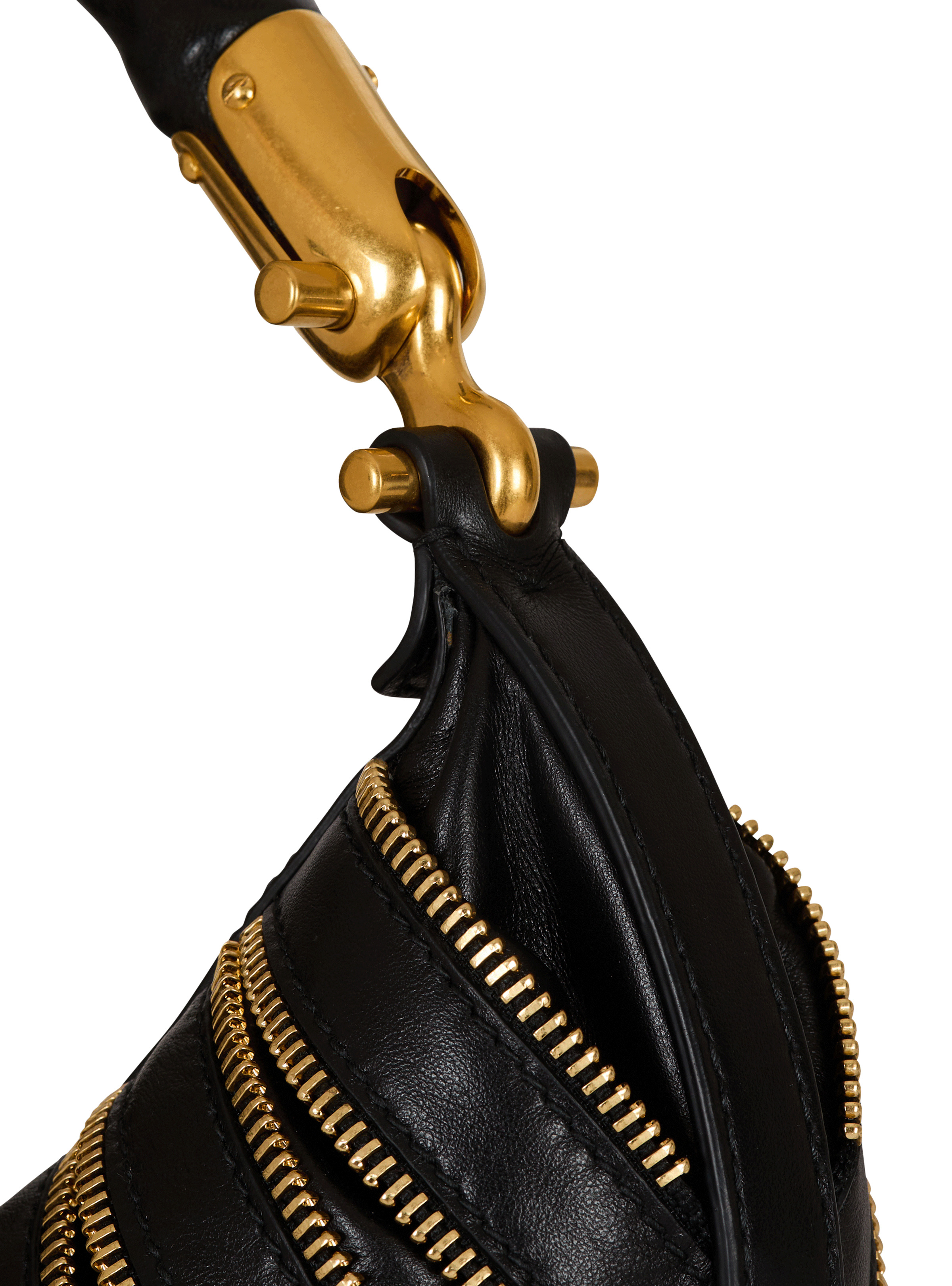 Medium Ebene Zips bag in calfskin leather - 5