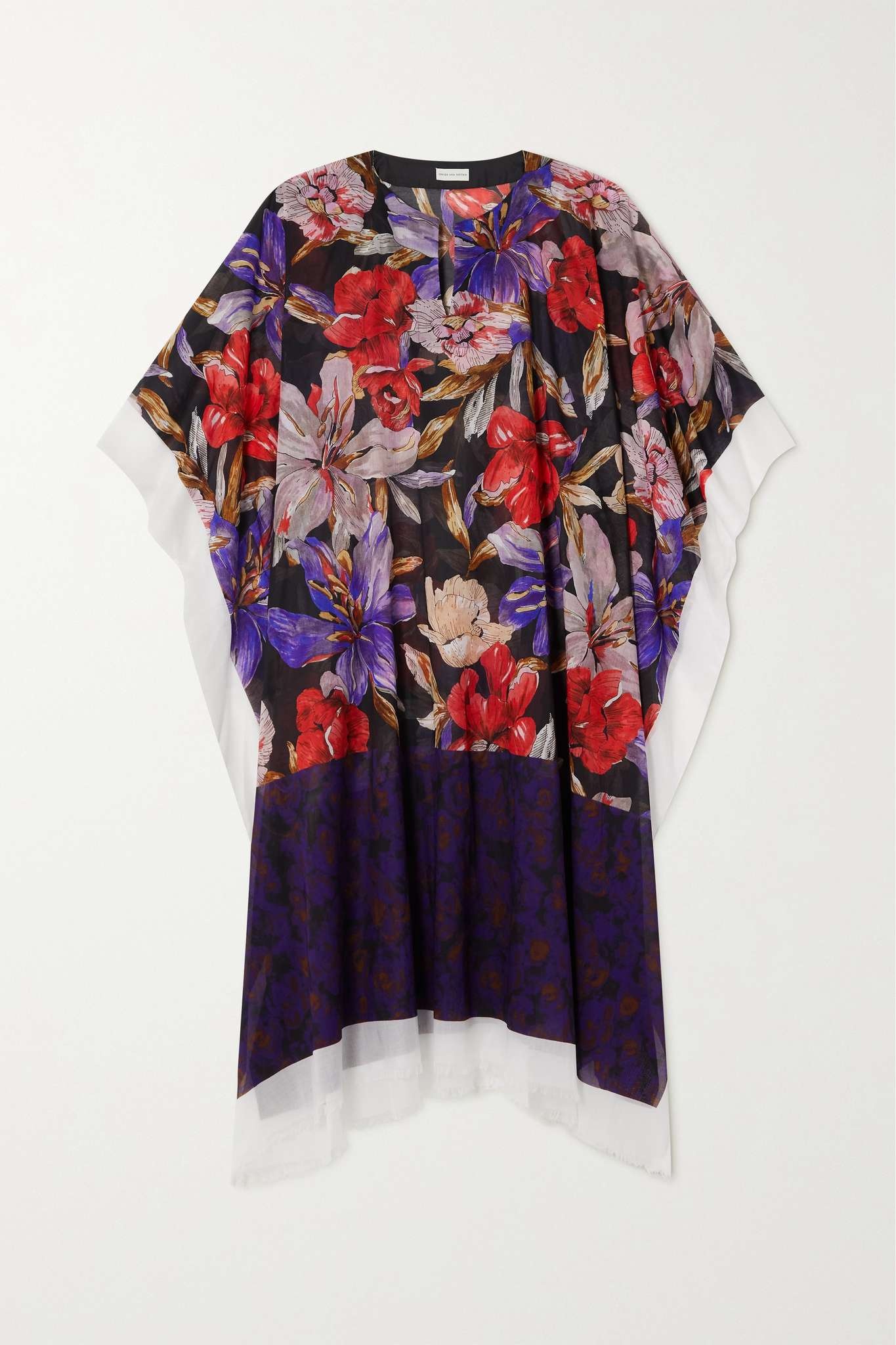 【DRIES VAN NOTEN】Floral-print cotton-voile kaftan カフタン Dries Van Noten Floral-print cotton-voile kaftan | REVERSIBLE