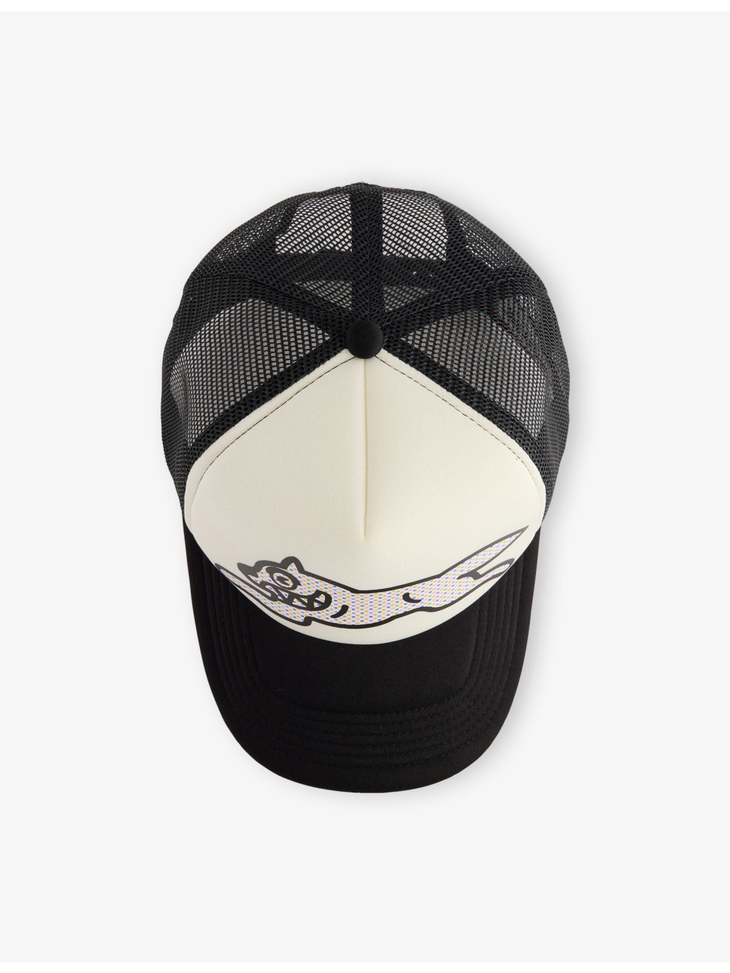 Polka Dot Running Dog Woven Trucker Cap - 4