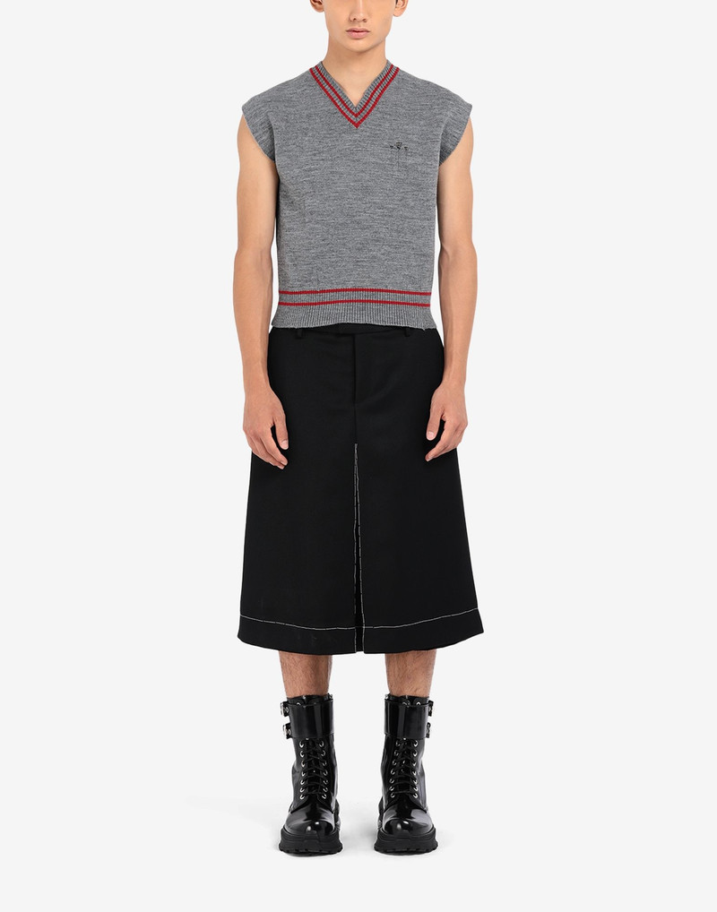 Maison Margiela Sleeveless wool stripe sweater outlook