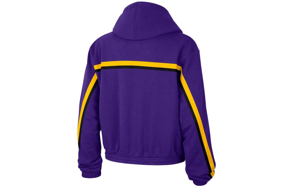 (WMNS) Air Jordan x Los Angeles Lakers Courtside Statement Edition Pullover Hoodie 'Purple' DR2525-5 - 2