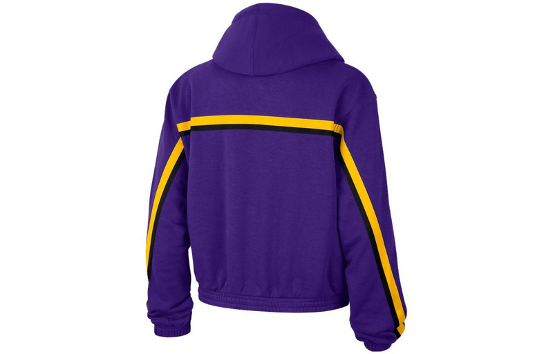 Jordan (WMNS) Air Jordan x Los Angeles Lakers Courtside Statement Edition Pullover Hoodie 'Purple' DR2525-5 outlook