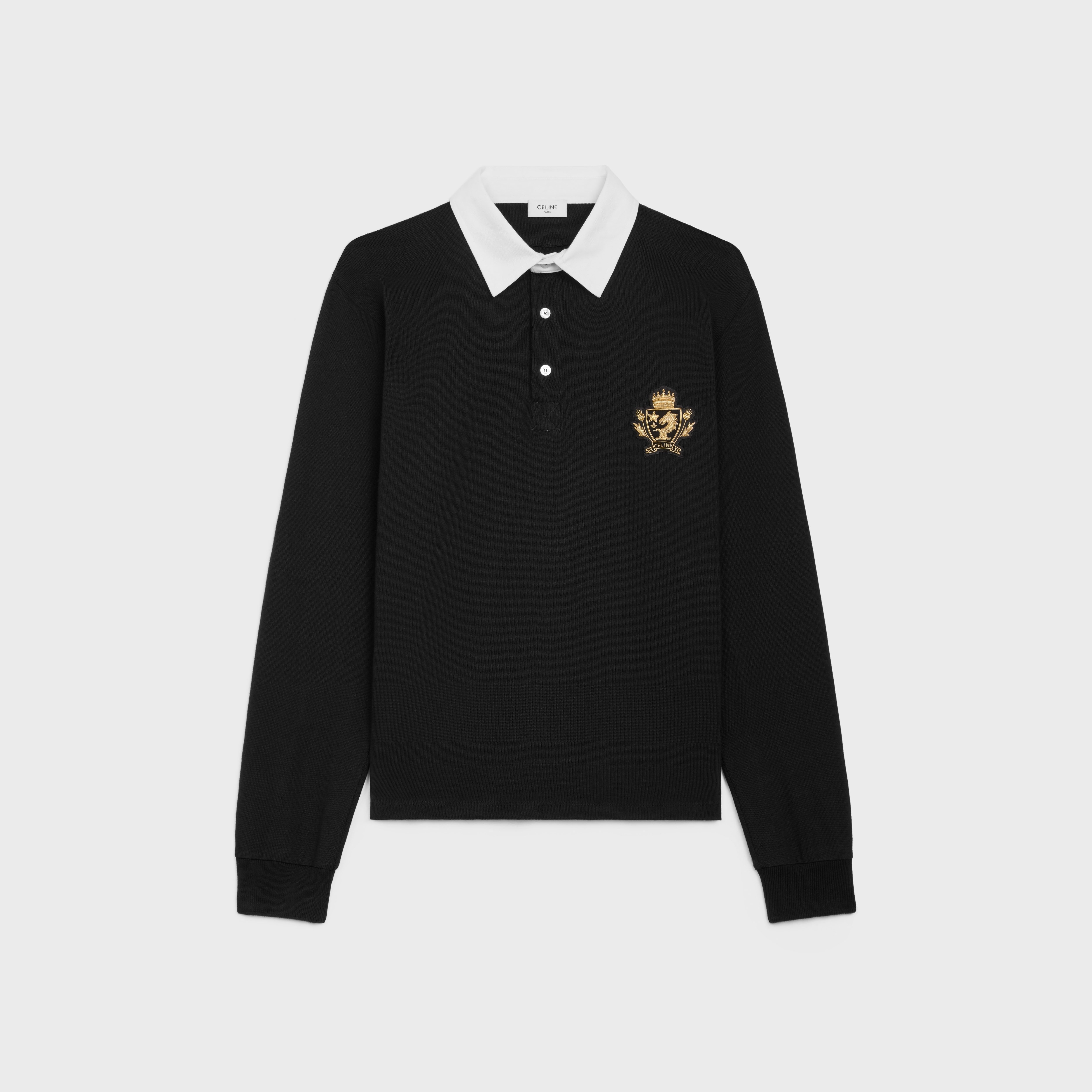 blason polo shirt in striped jersey - 1