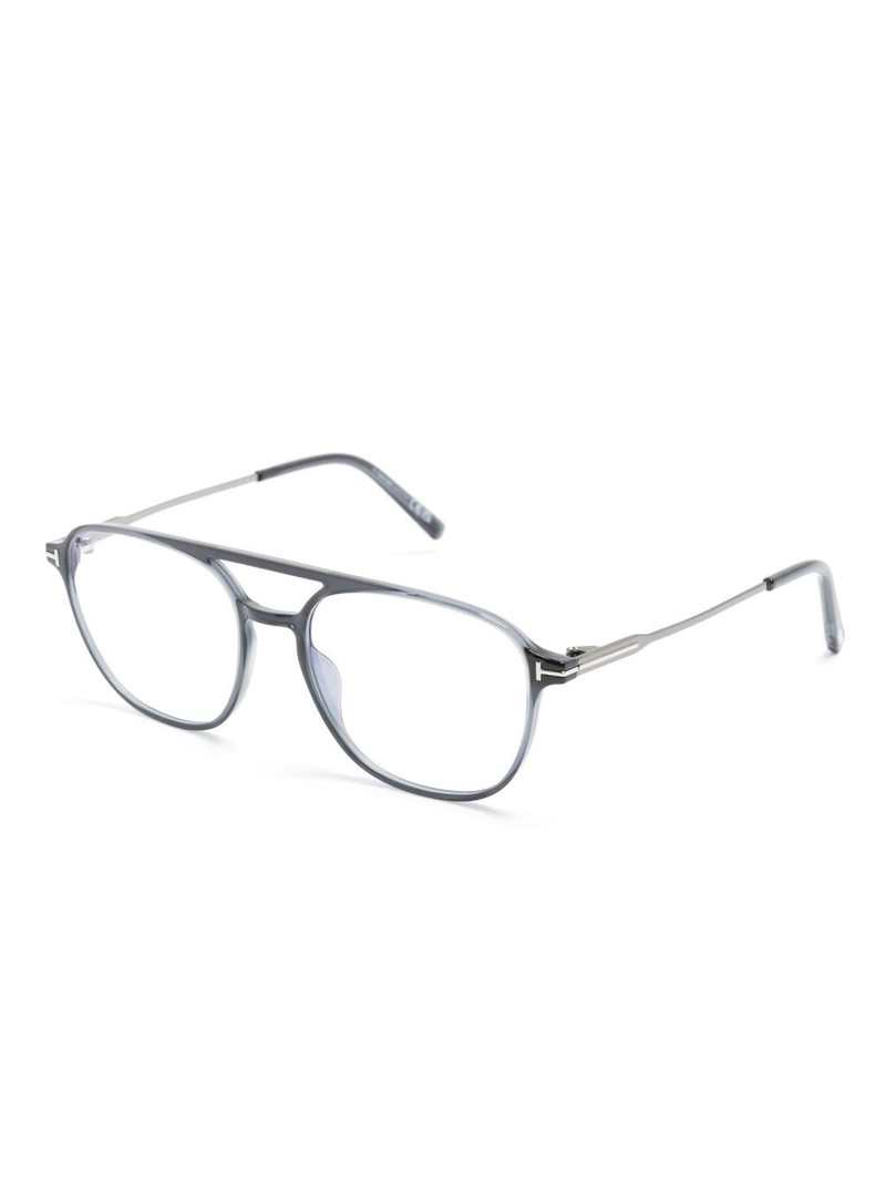 TOM FORD pilot-frame acetate glasses outlook