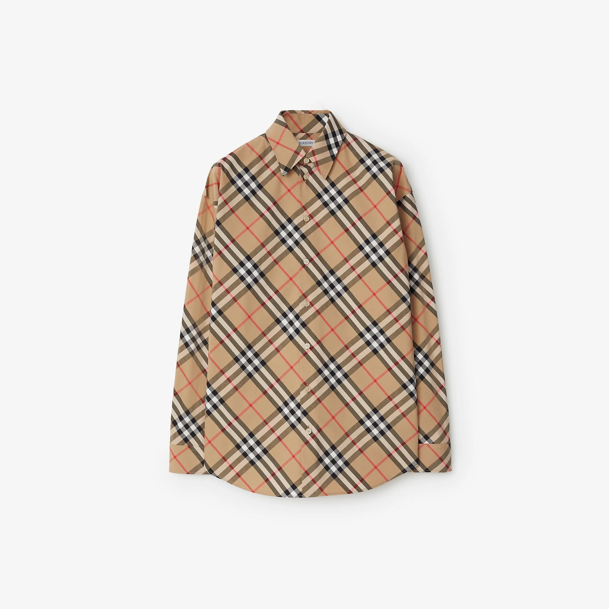 Relaxed Fit Check Cotton Shirt - 1