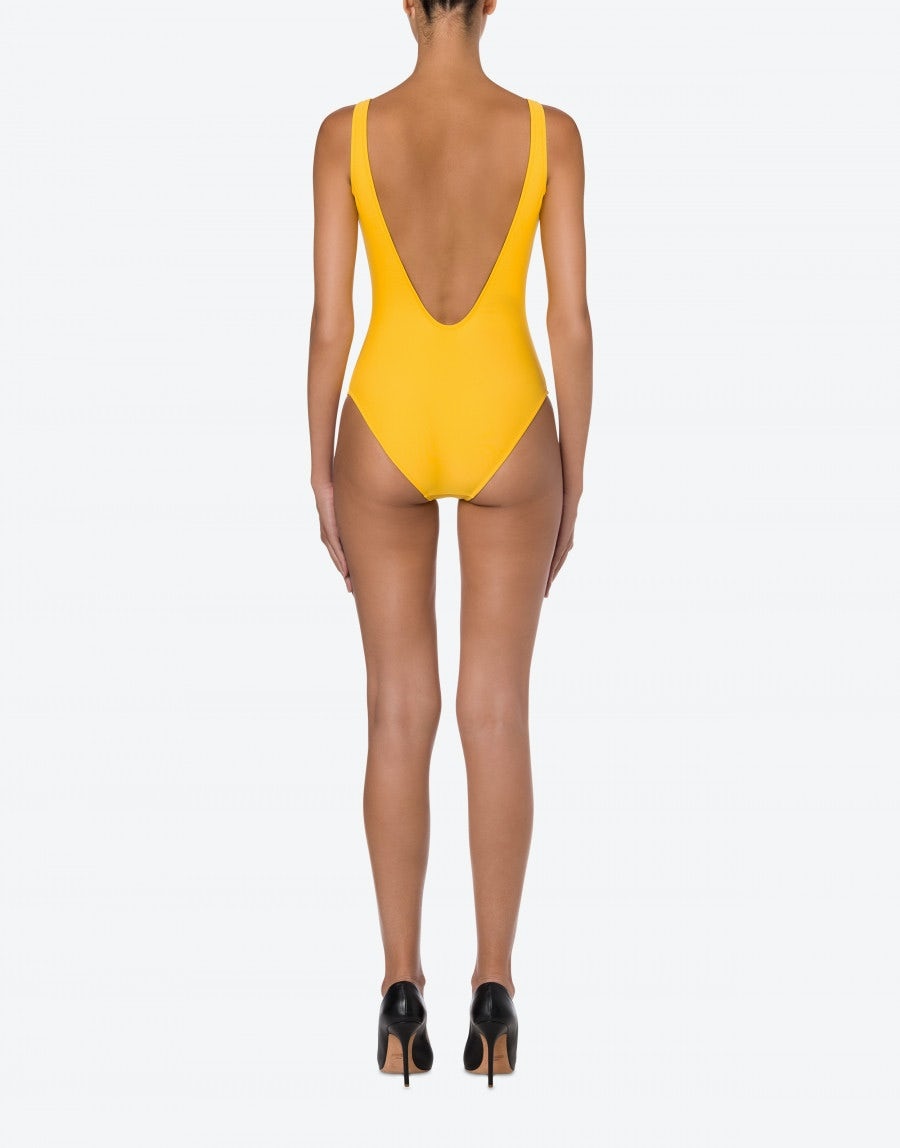 DOUBLE QUESTION MARK ONEPIECE SWIMSUIT - 3