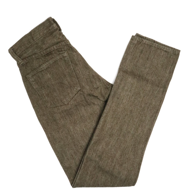 Pure Blue Japan OL-14oz-019 14oz Selvedge Denim Relax Tapered Olive x White outlook