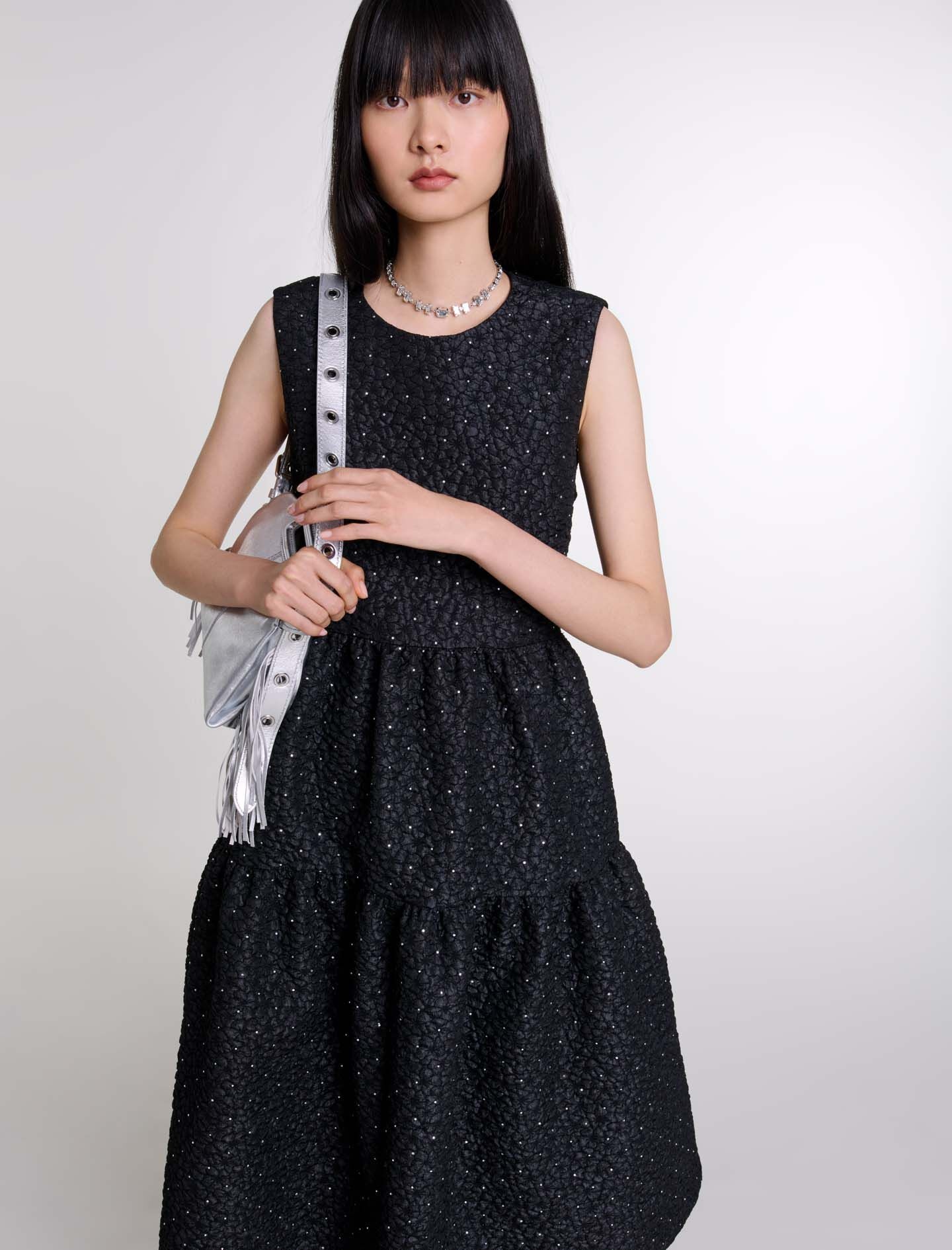Rhinestone maxi dress - 5