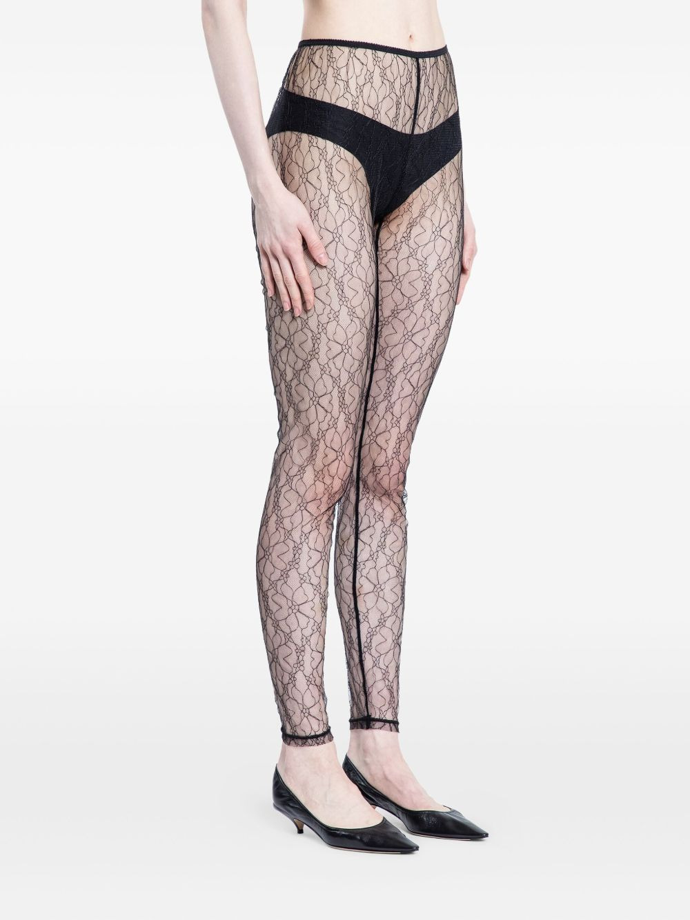 Dream lace-pattern leggings - 4