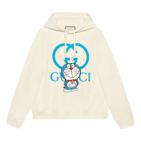 Gucci x Doraemon SS21 Hoodie 'Ivory Blue' 646953-XJDE1-9150 - 1