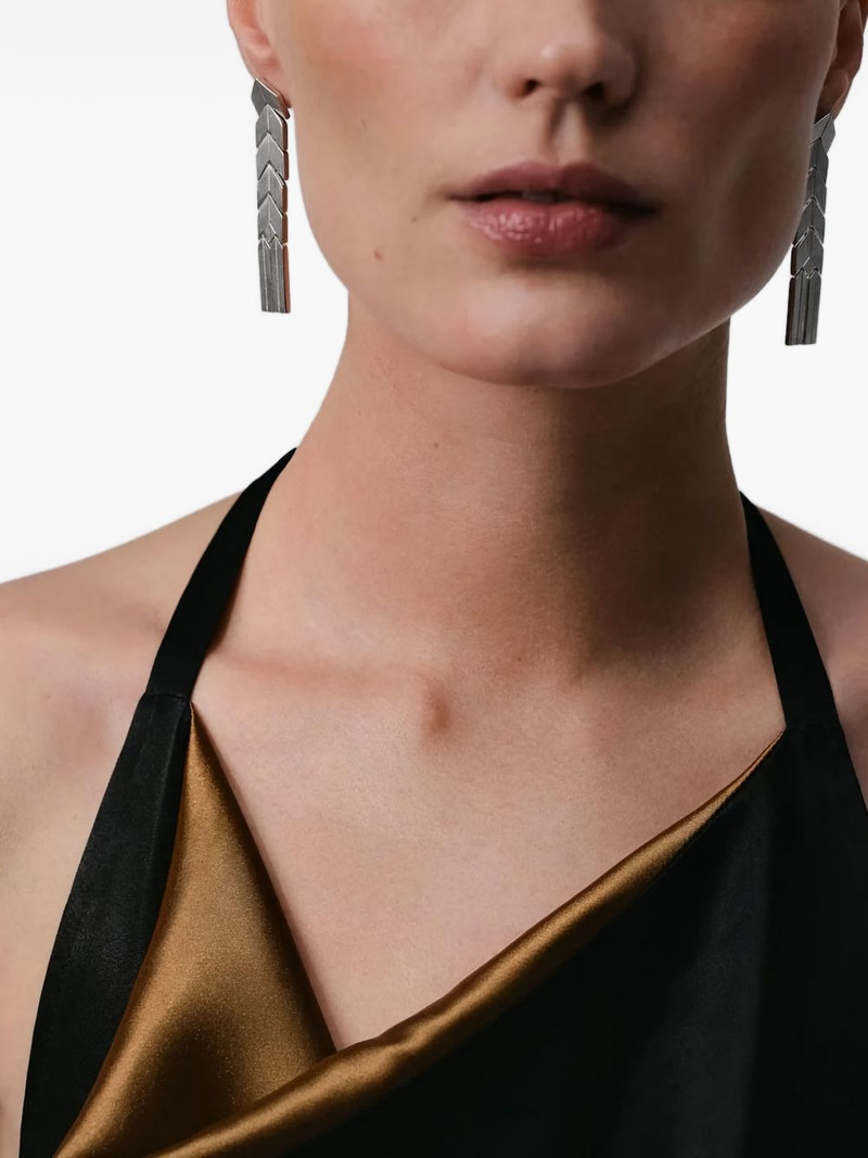 BEVZA spikelet flat earrings outlook