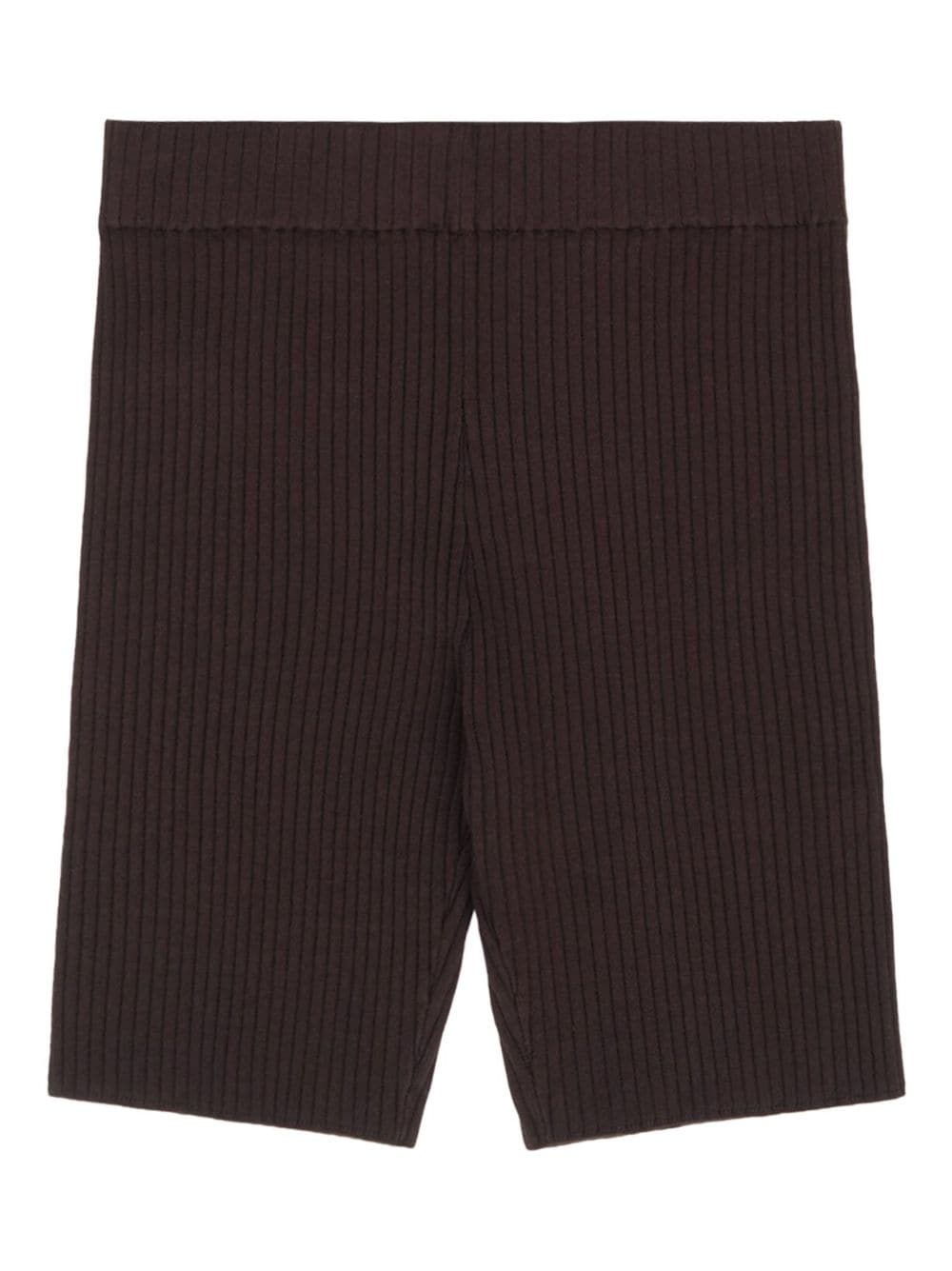 logo-patch ribbed biker shorts - 2