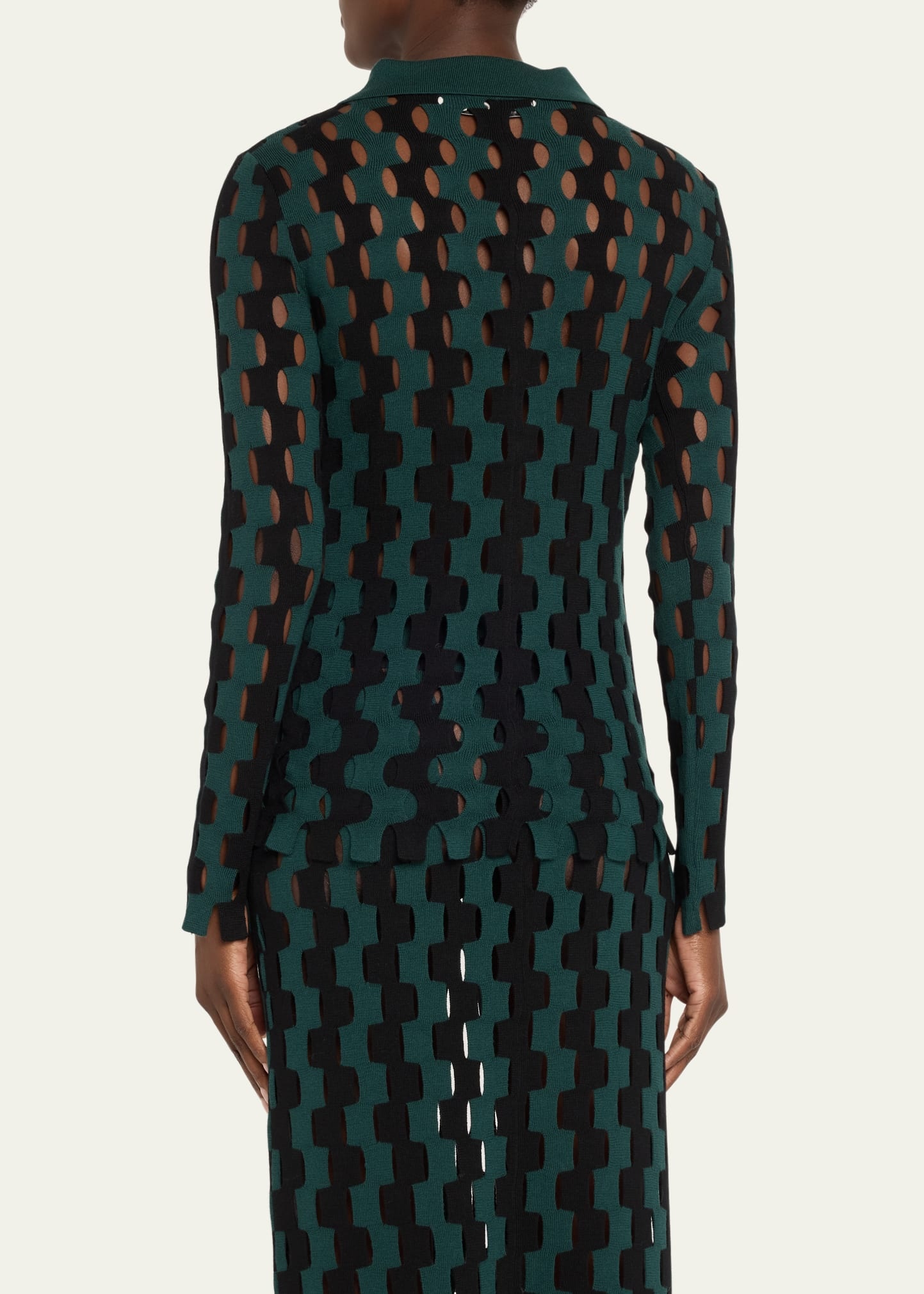 Annika Abstract Wool Jacket - 3