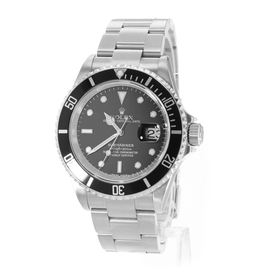 Pre-owned Rolex Submariner Date Automatic Chronometer Black Dial Men's Watch 16610 BKSO - 4