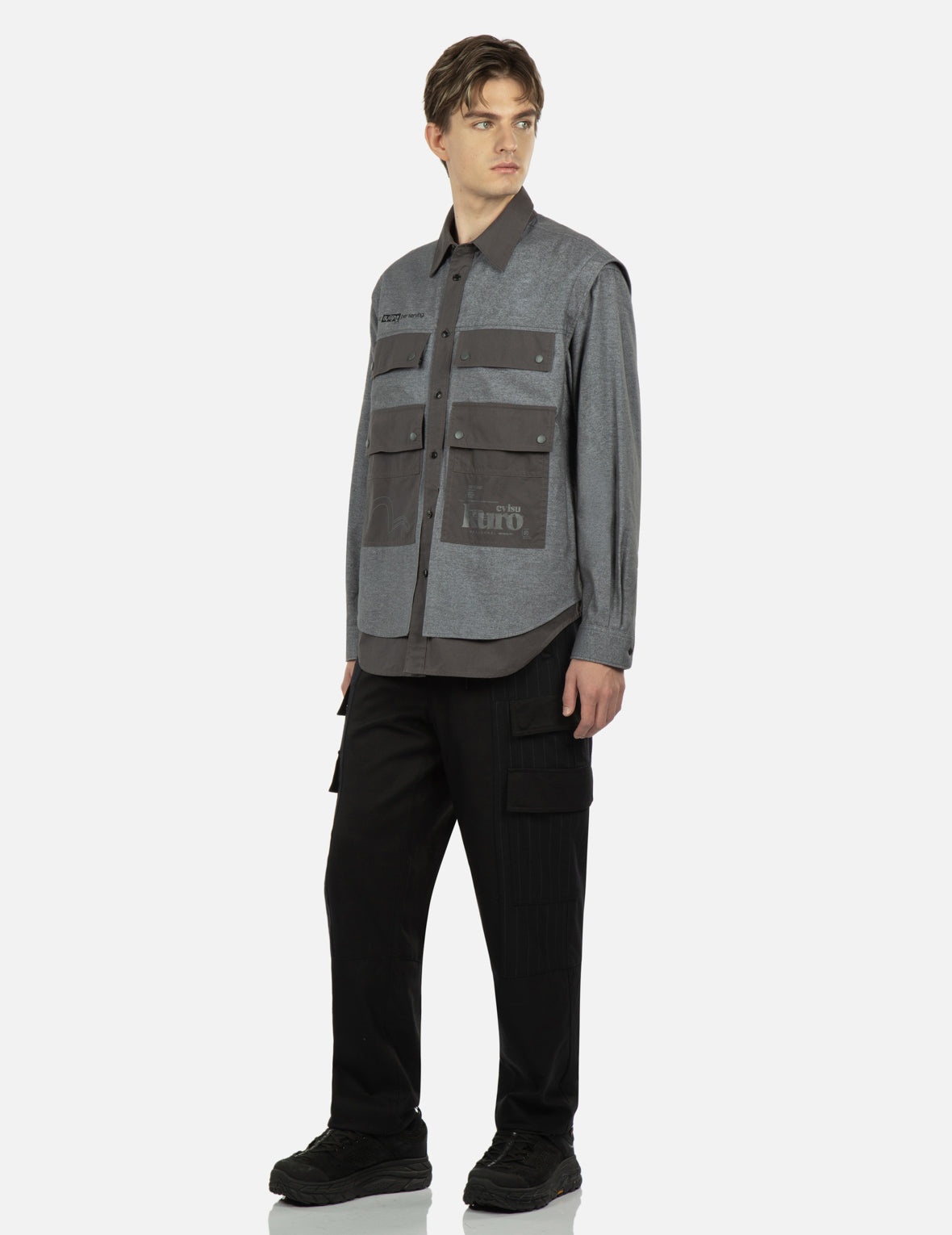 Seagull Print Multi Pocket Shirt - 3