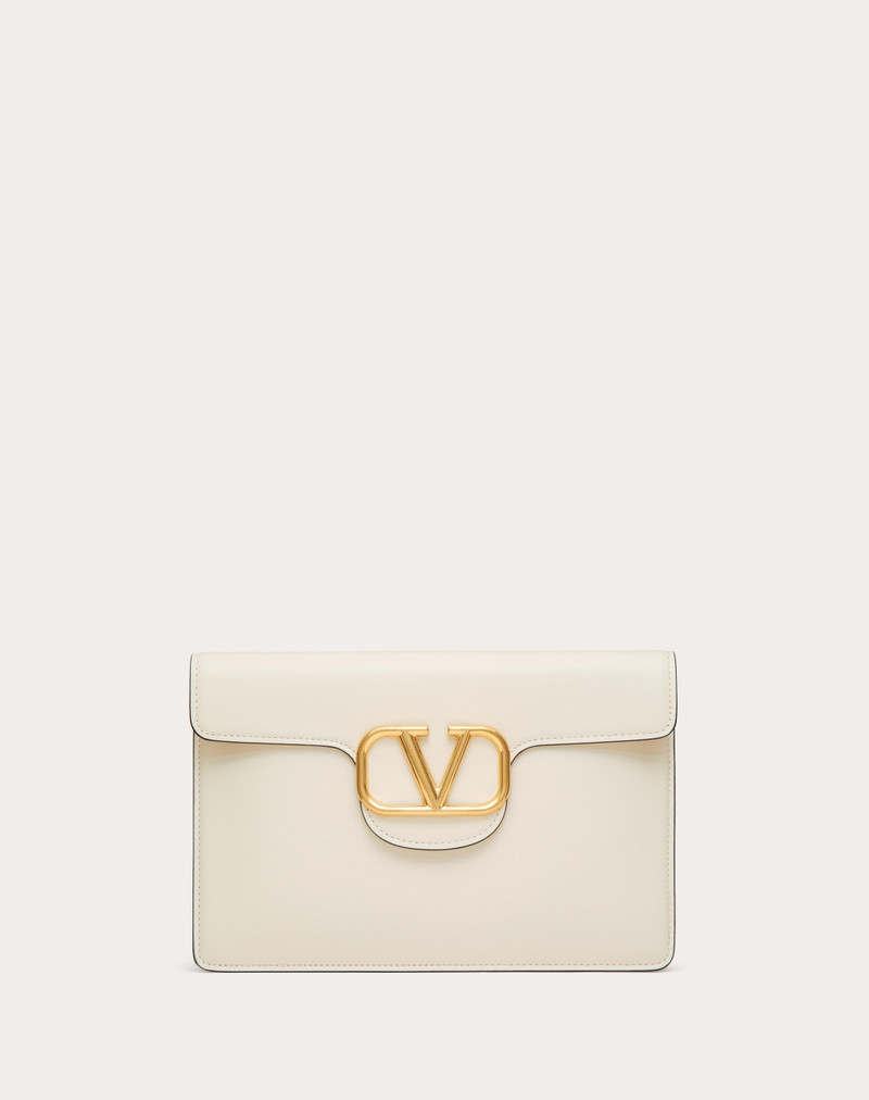 VALENTINO GARAVANI LOCÒ CALFSKIN CLUTCH BAG 1