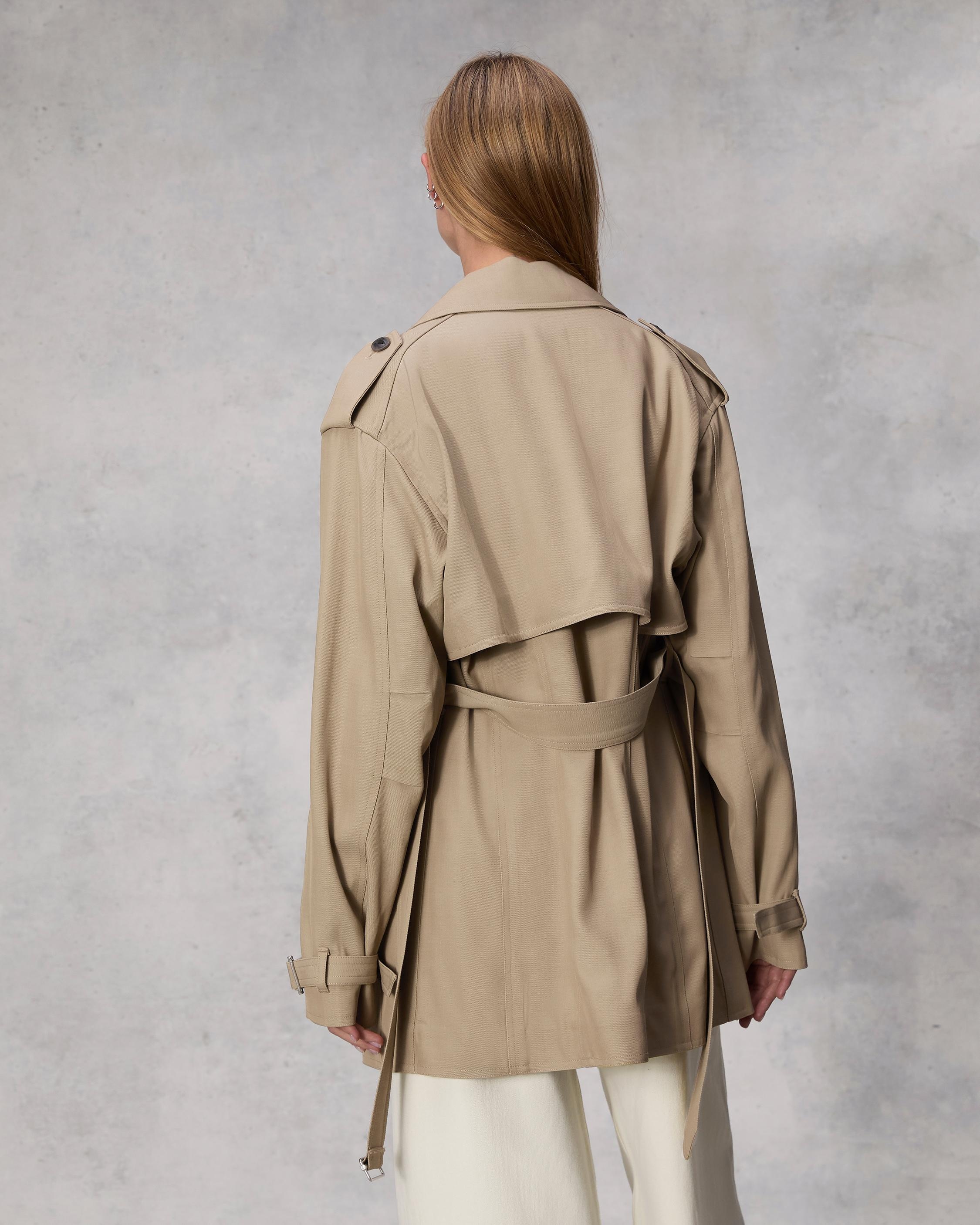 Beverly Cropped Viscose Trench
Relaxed Fit - 5