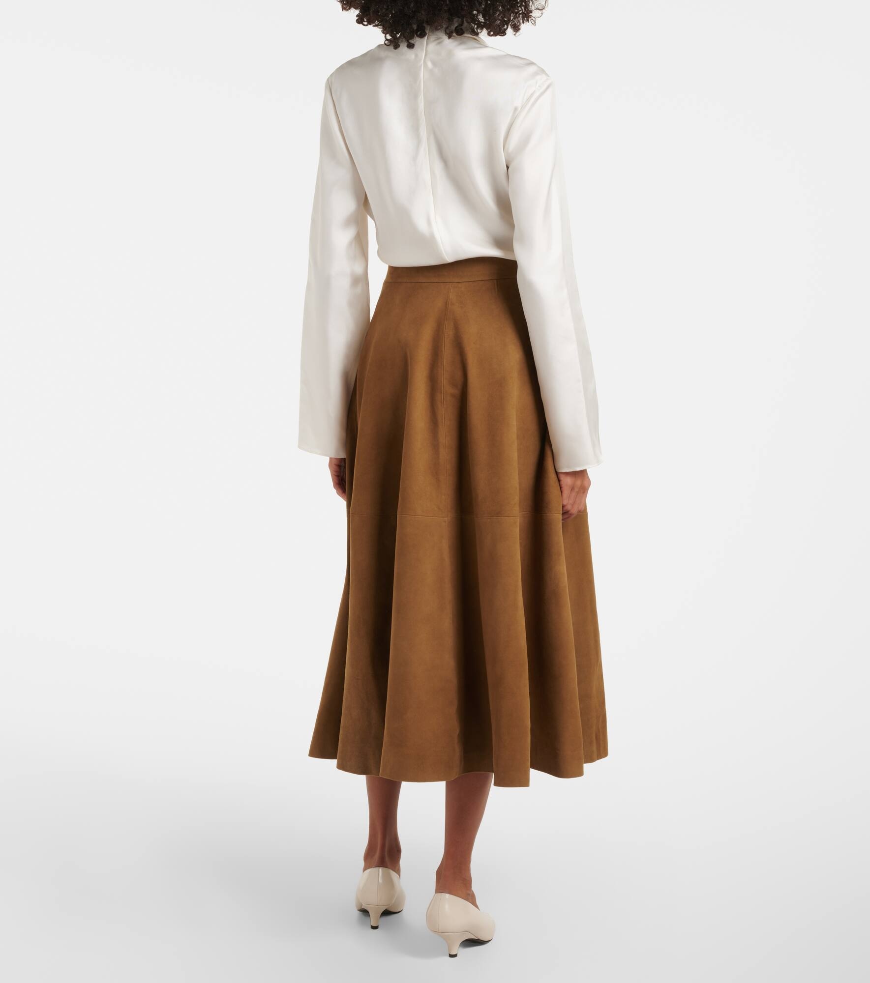 Suede midi skirt - 3