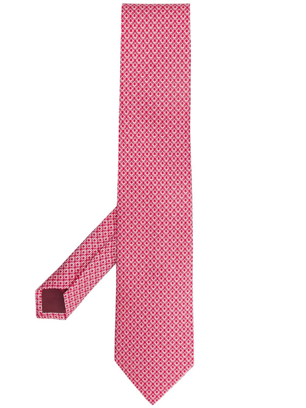 monogram print tie - 1