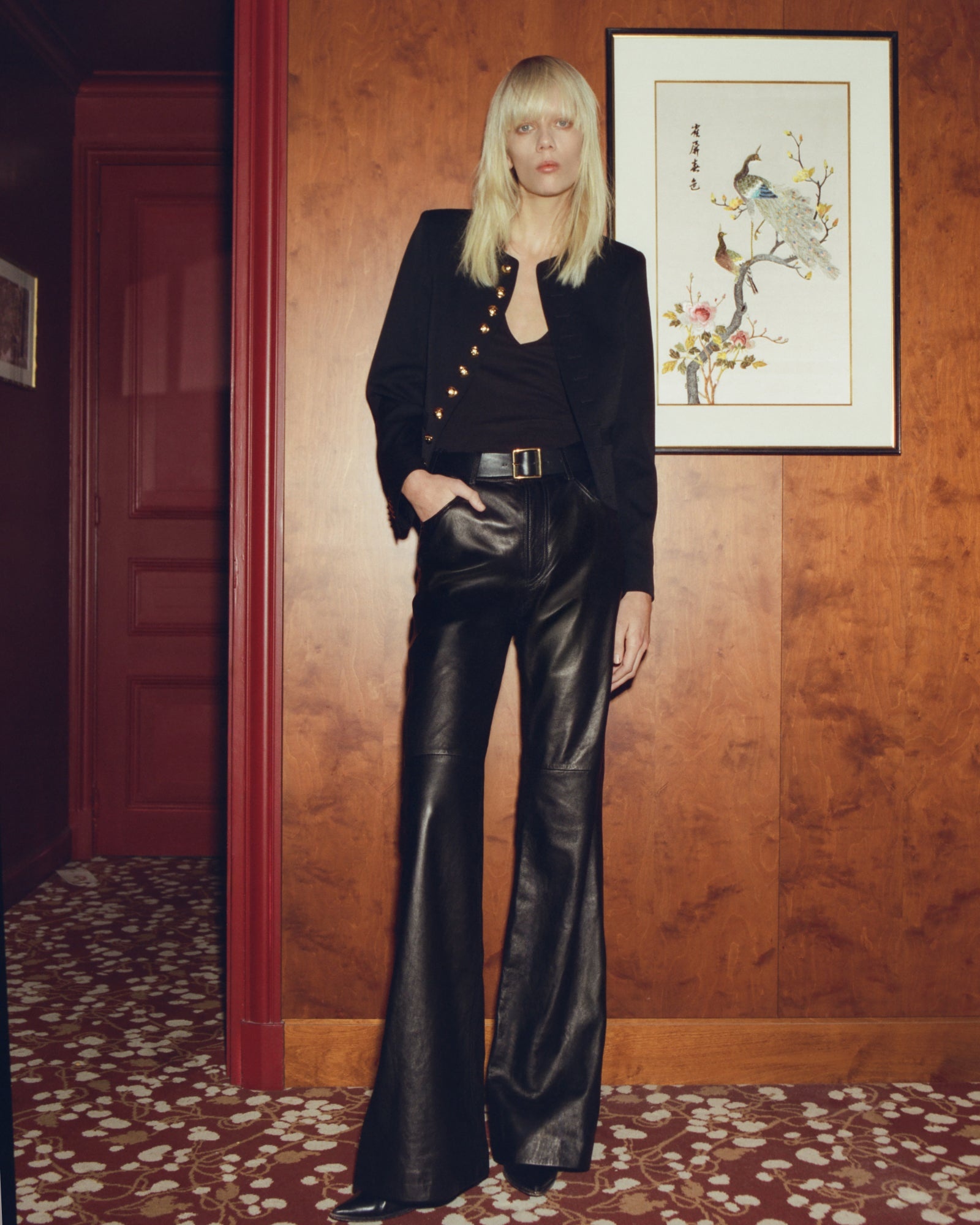ROE LEATHER PANT - 7