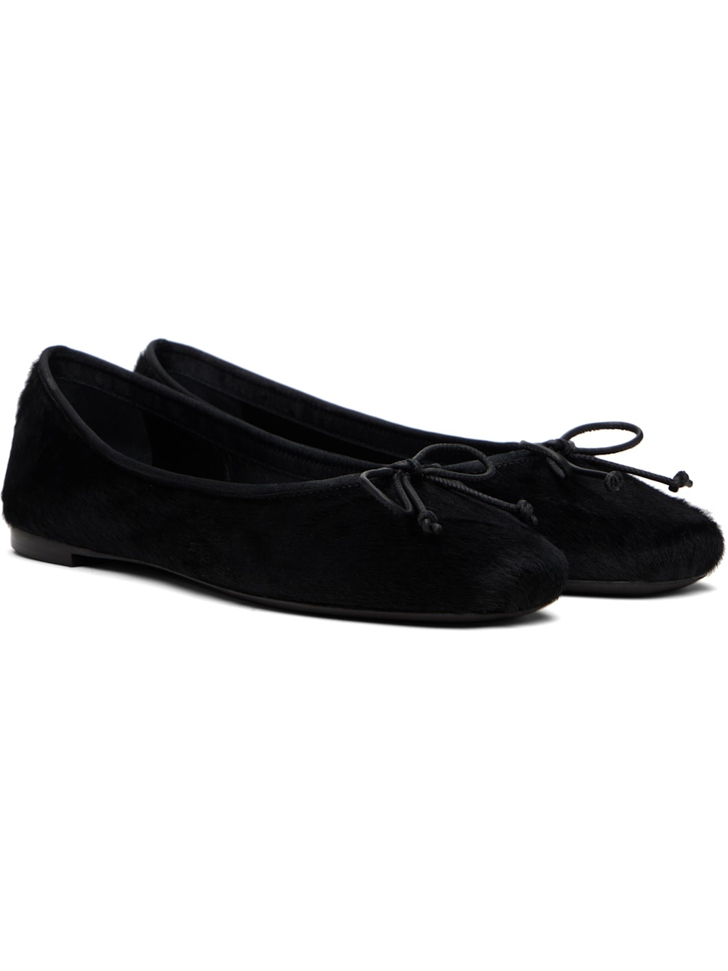 Black Charlotte Ballerina Flats - 4