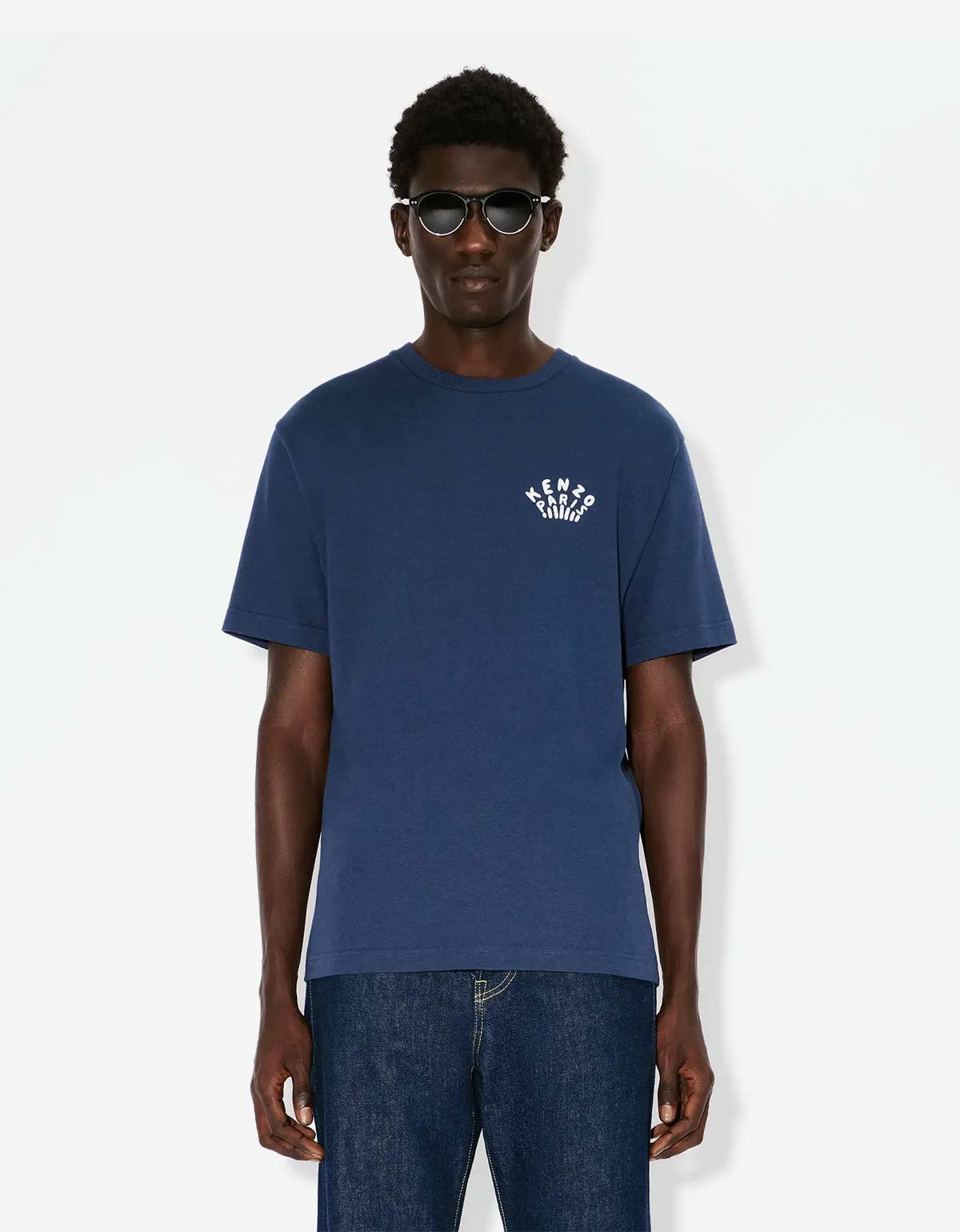 Kenzo Dragonfly Blue Embroidered T-Shirt - 4