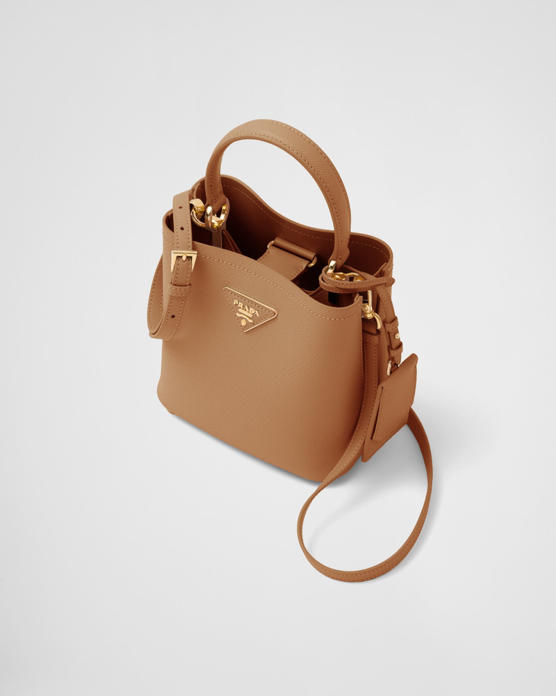 Prada Small Saffiano Leather Prada Panier Bag outlook