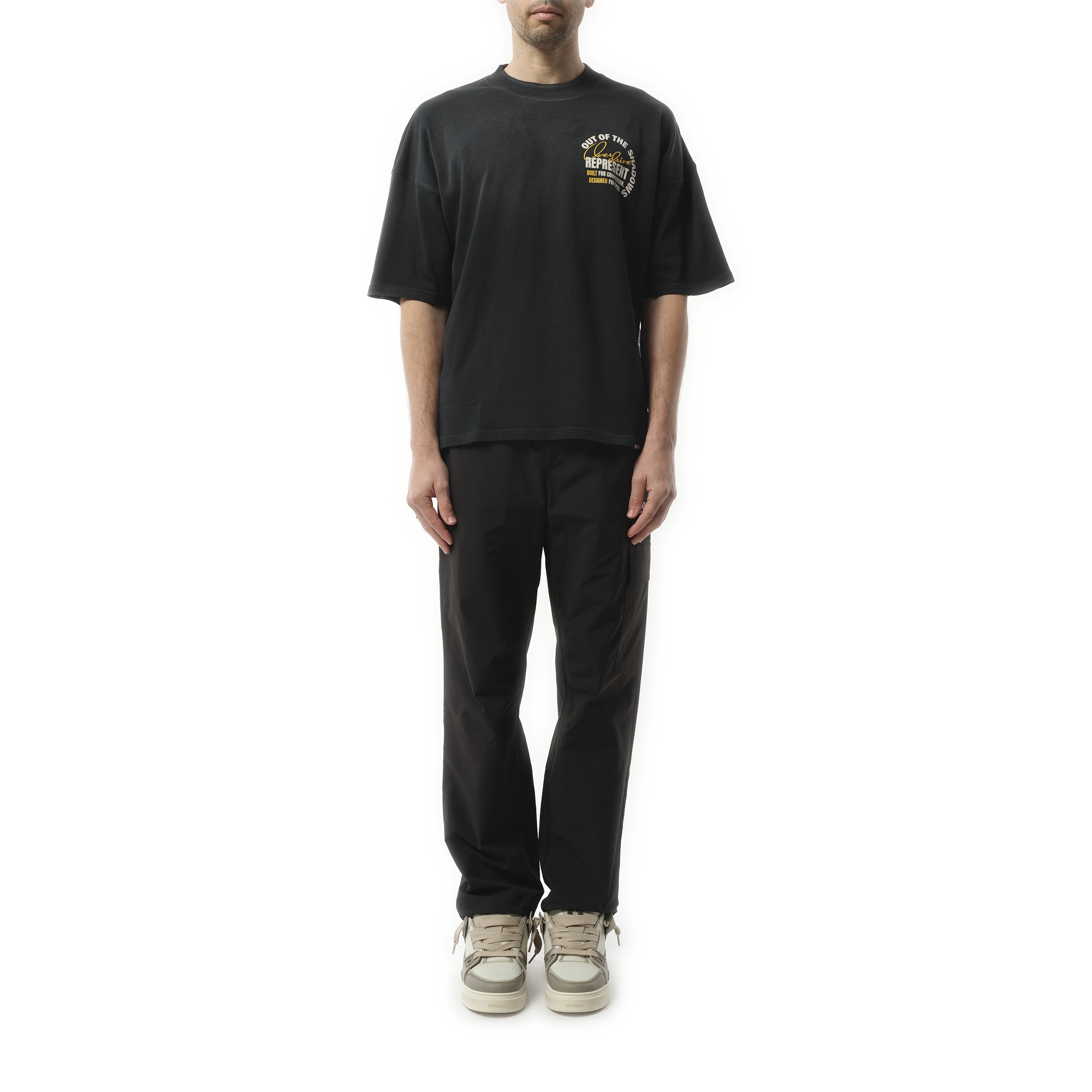 Out Of The Shadows T-Shirt in Stained Black - 4