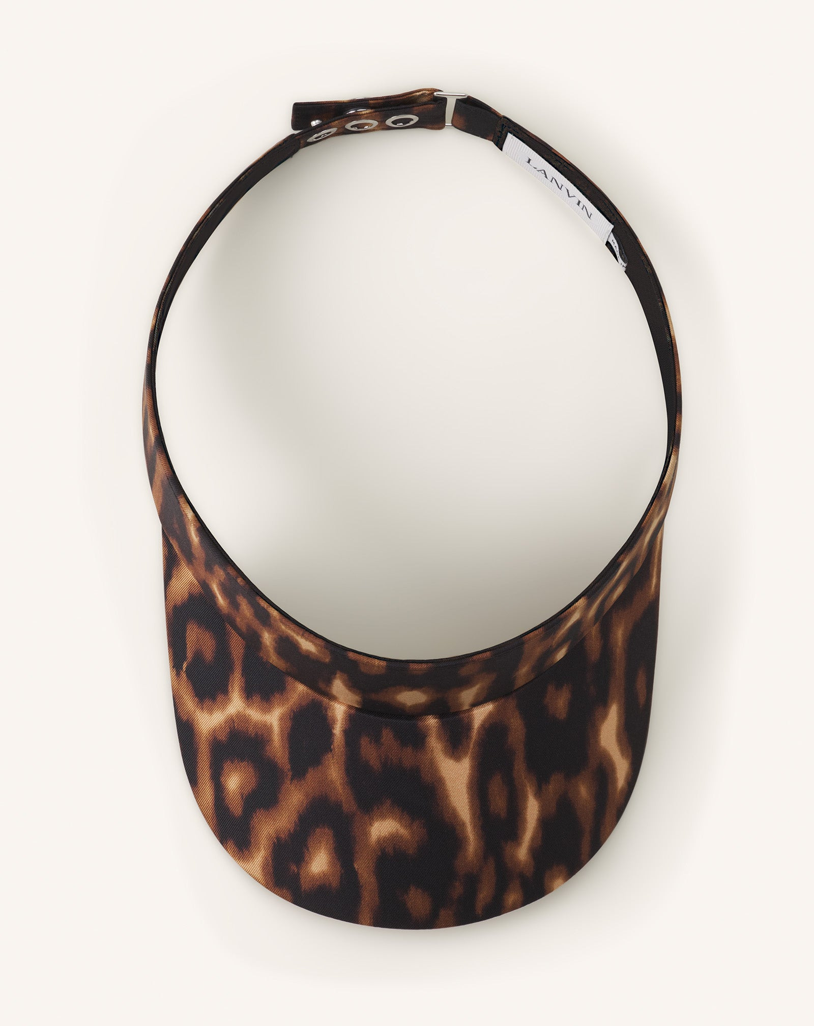 LANVIN LEOPARD PRINT VISOR - 4
