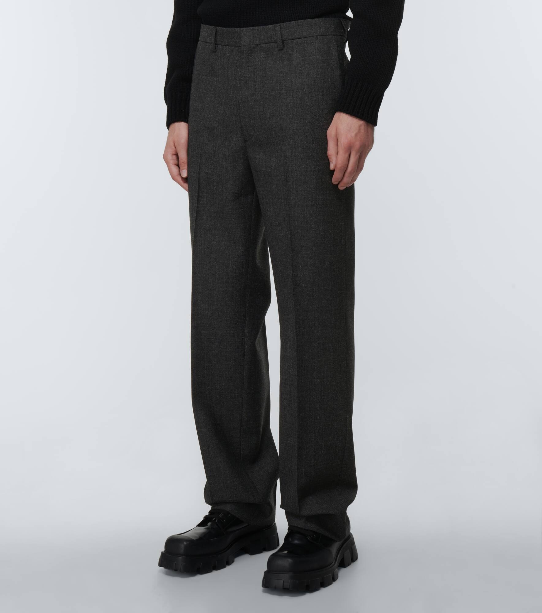 Tailored virgin wool formal pants - 3