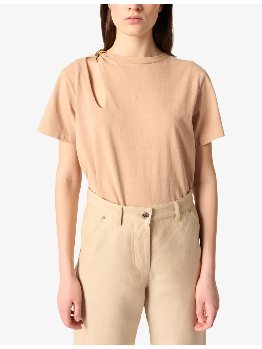 Jewel-Embellished Short-Sleeve Cotton T-Shirt - 3