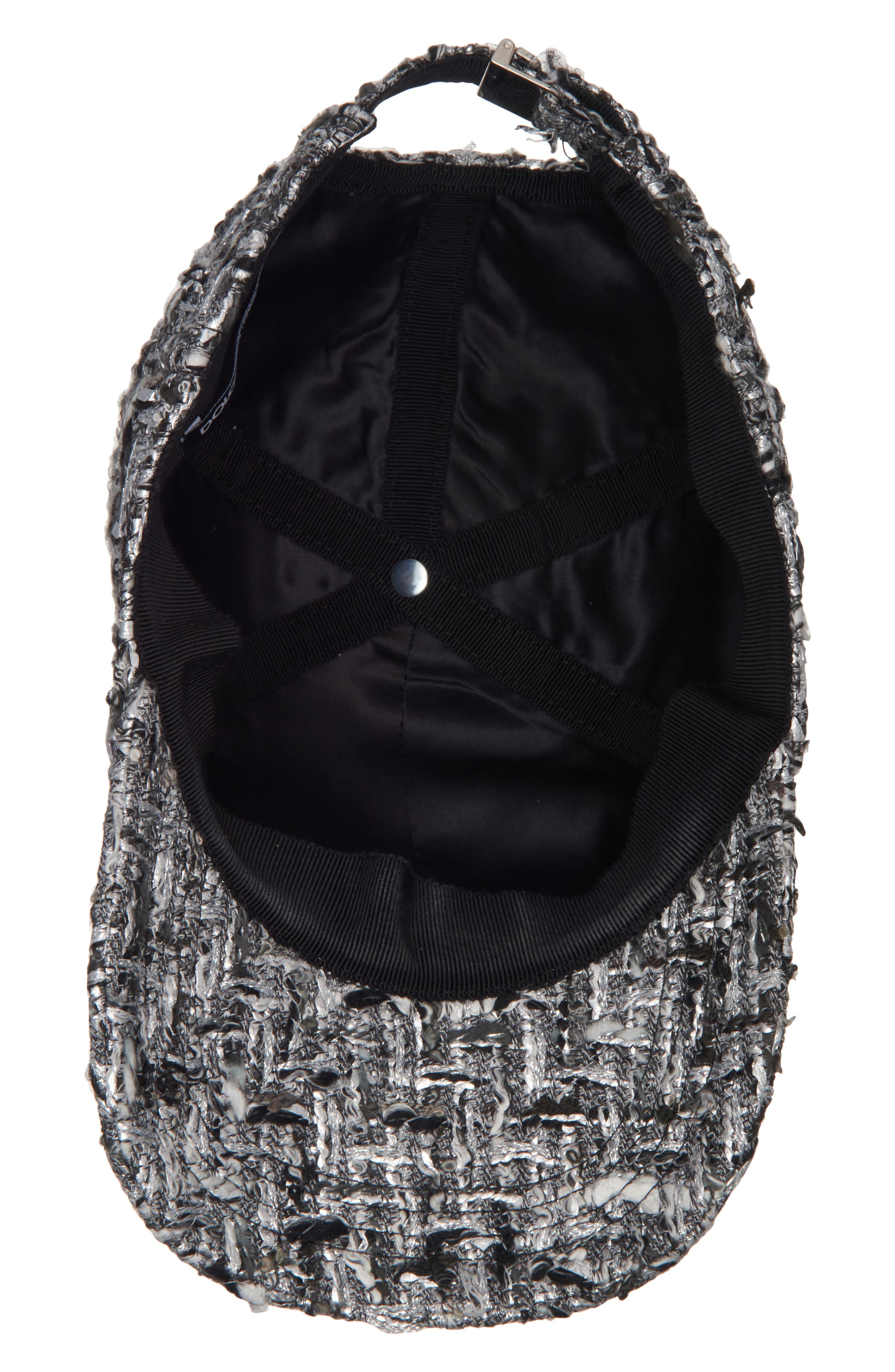 Dolce&Gabbana Rachel Sequin Logo Tweed Baseball Cap in S8030 Fantasia Non Stampa at Nordstrom - 3