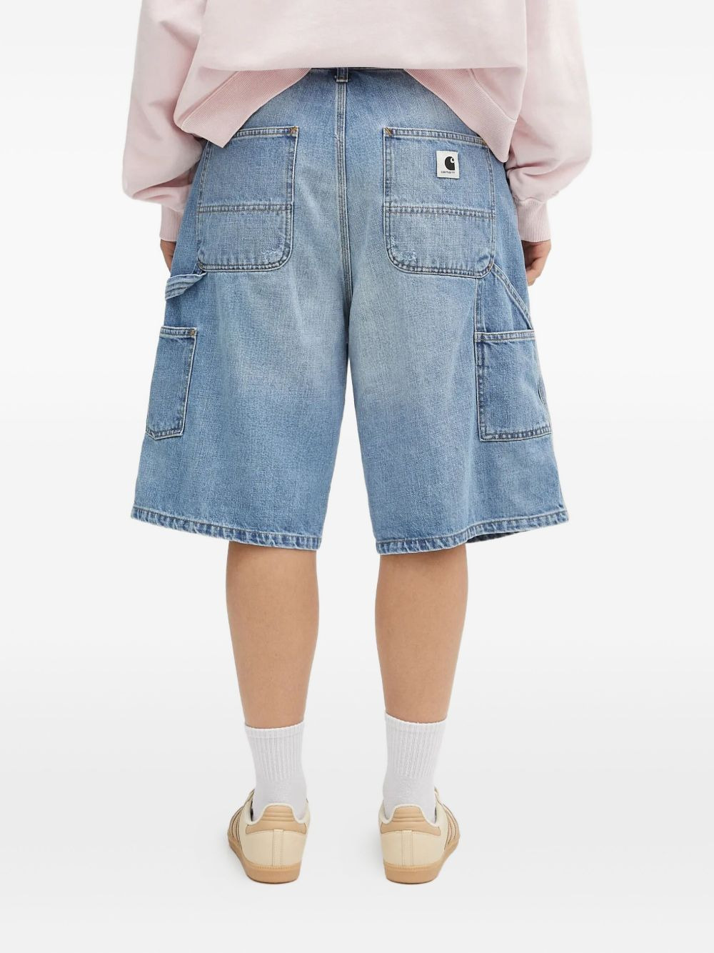 Brandon utility-pocket denim shorts - 4