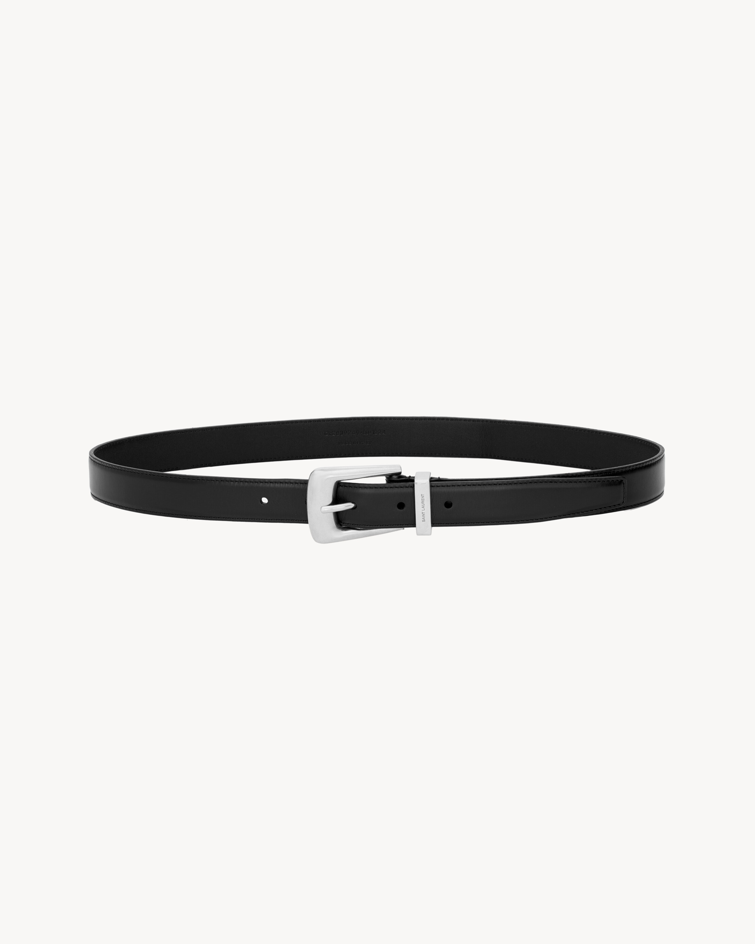 FOLK BELT IN SMOOTH LEATHER - 2