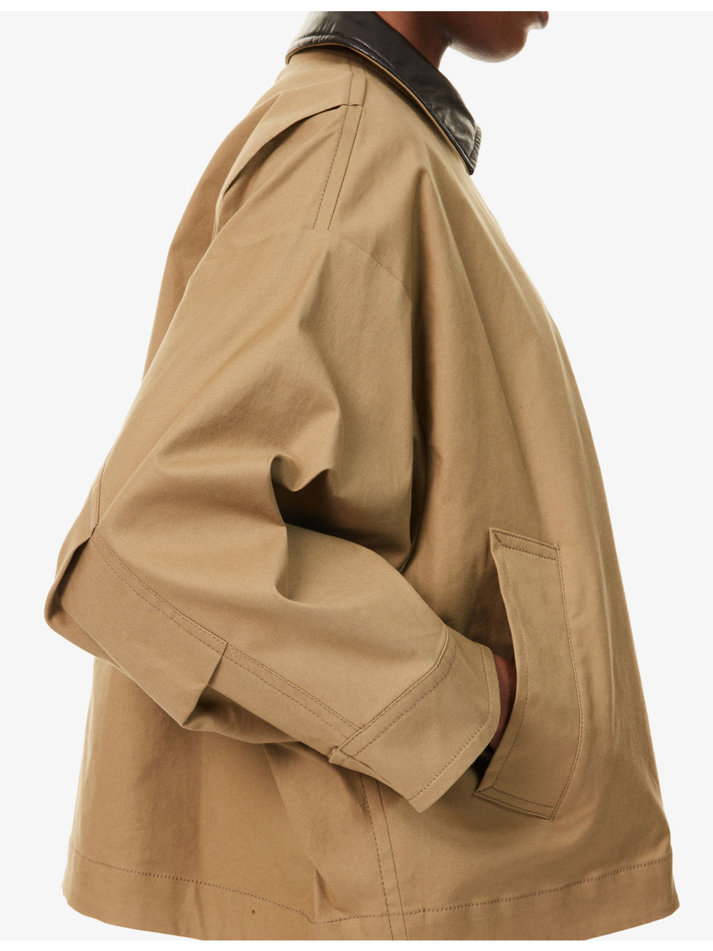 Dorema Contrast-Collar Cotton Blend Jacket - 5