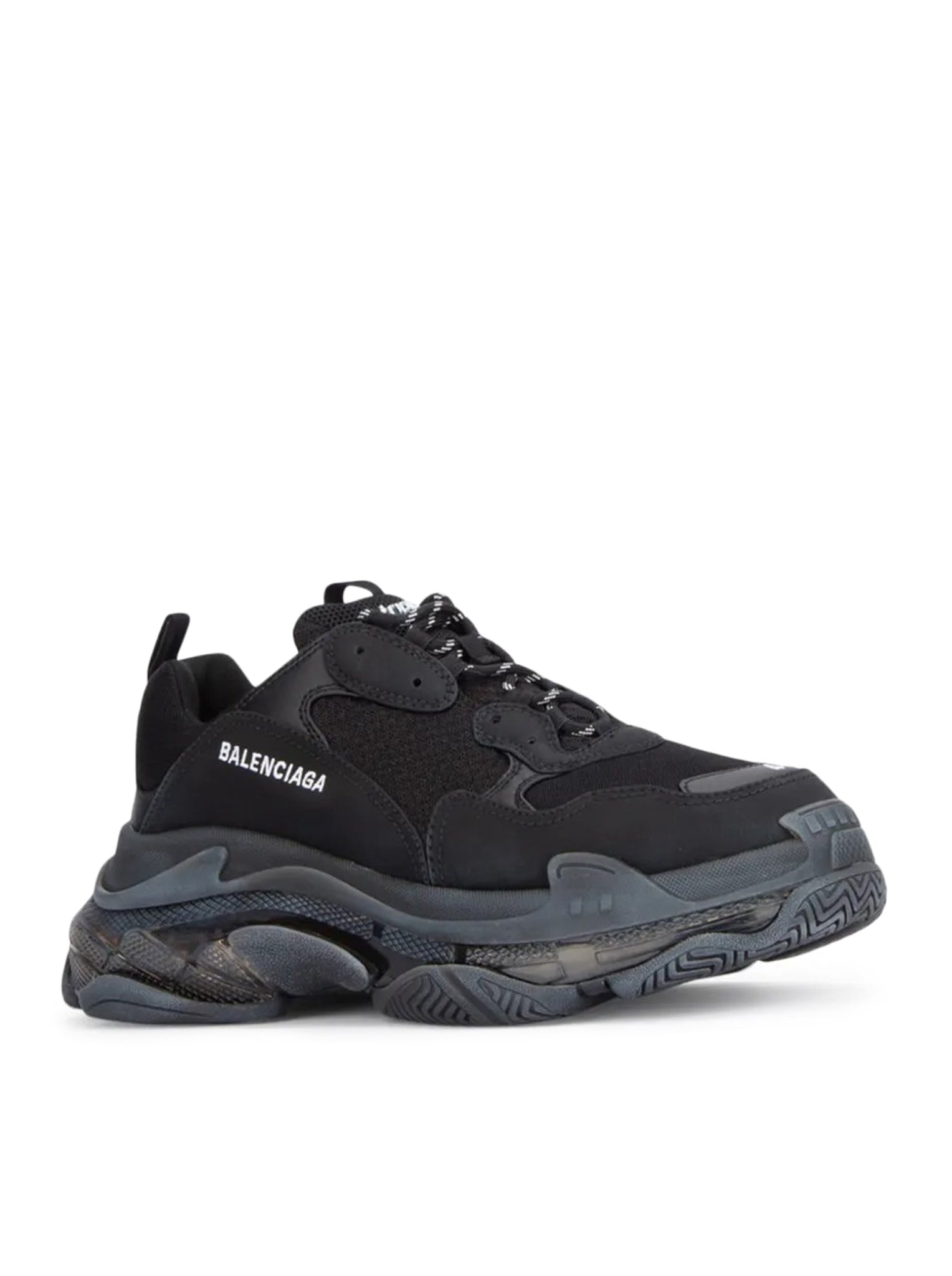 TRIPLE S CLEAR SOLE FOR MEN IN BLACK - 2
