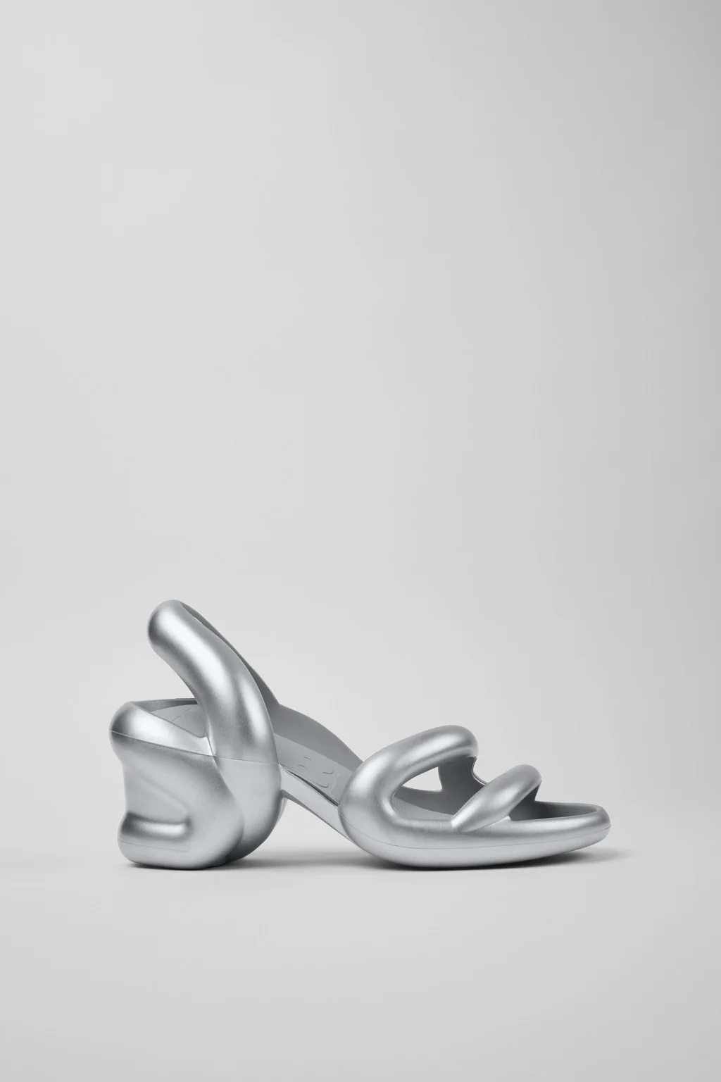 Kobarah Silver Sandals for Men. - 1