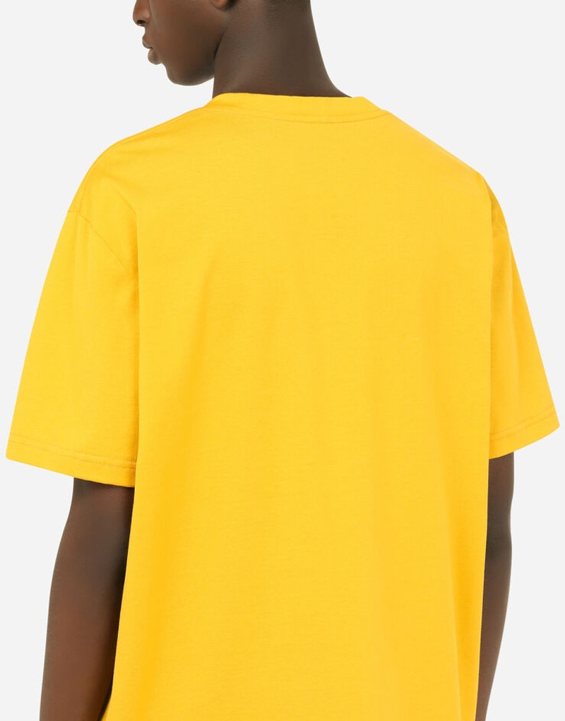 Cotton T-shirt with 3D DG logo 5