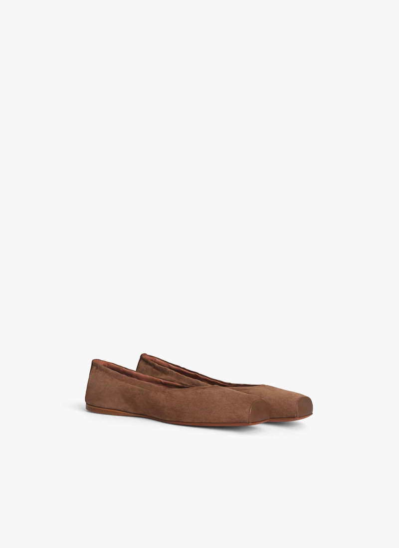 Alaïa SQUARE BALLET FLATS IN LEATHER outlook