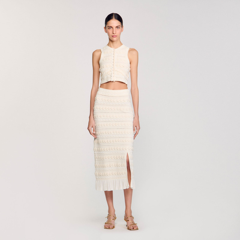 MAXI SKIRT WITH CROCHET DETAILING 1