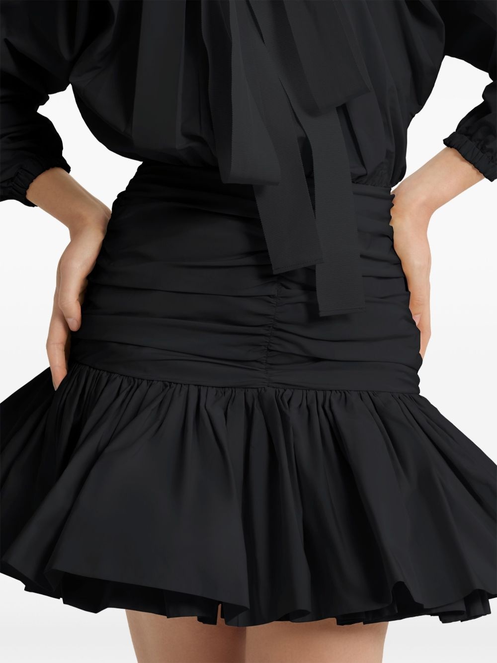 ワンピース PATOU VOLUME SLEEVES DRAWSTRING DRESS Patou Volume Sleeve Mini Dress | White | FARFETCH